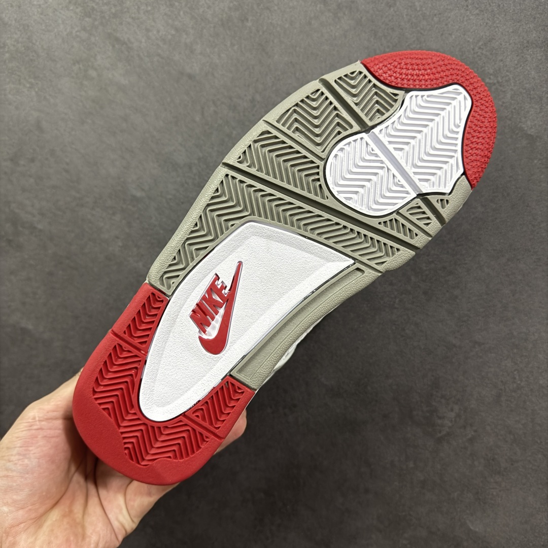 图片[9]-【纯原特价】Air Jordan AJ4 Retro 灰白 中帮篮球鞋 原楦原纸板同源开发 完美呈现乔4的版型 内侧正确双色网格 还原细节 正确气垫颜色 正确网格工艺 正确拉帮工艺 全鞋原装材料制作 原档案原模具打造 货号：CI1184-146 尺码：36-48-选品中心