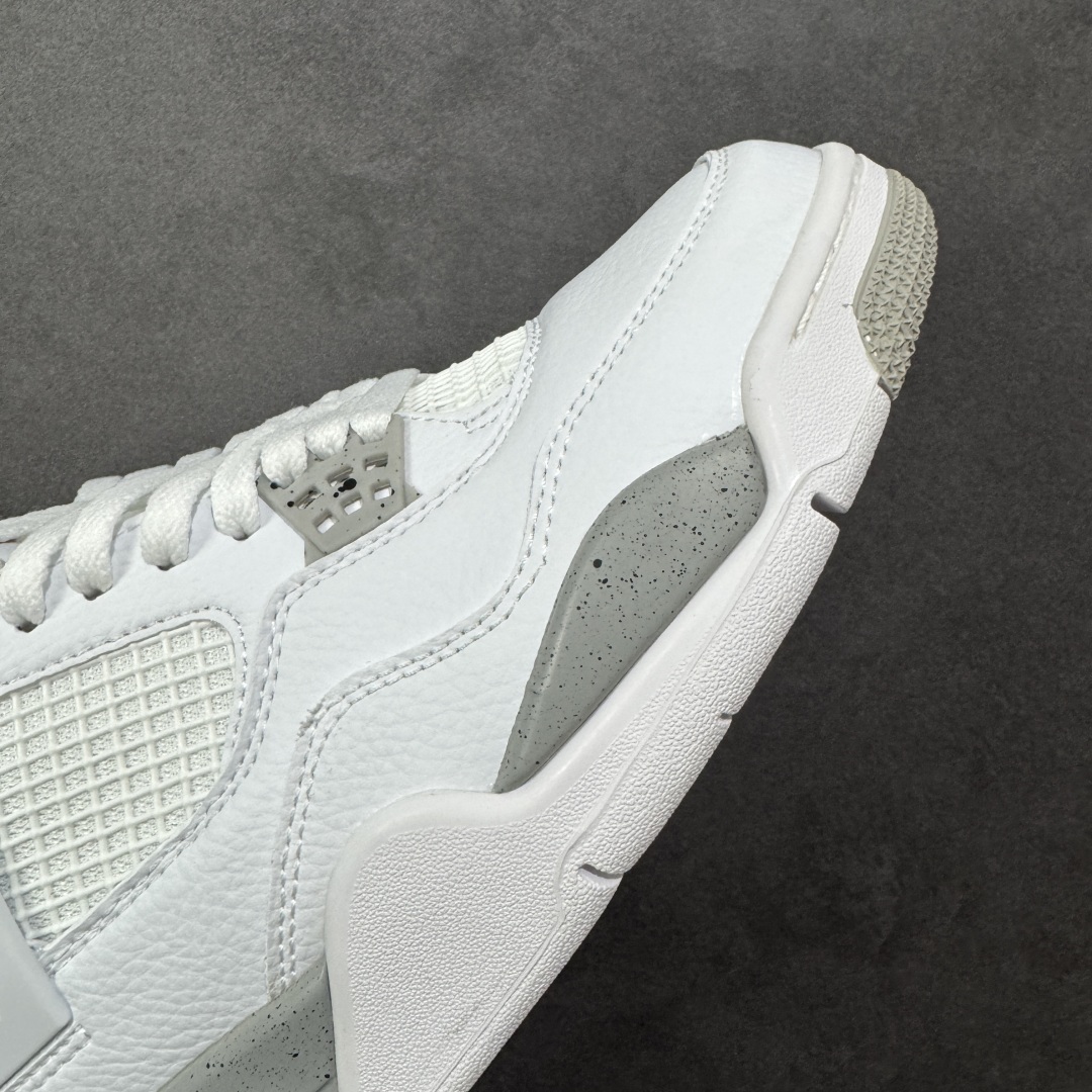 图片[5]-【纯原特价】Air Jordan AJ4 Retro 灰白 中帮篮球鞋 原楦原纸板同源开发 完美呈现乔4的版型 内侧正确双色网格 还原细节 正确气垫颜色 正确网格工艺 正确拉帮工艺 全鞋原装材料制作 原档案原模具打造 货号：CT8527-100 尺码：36-48-选品中心