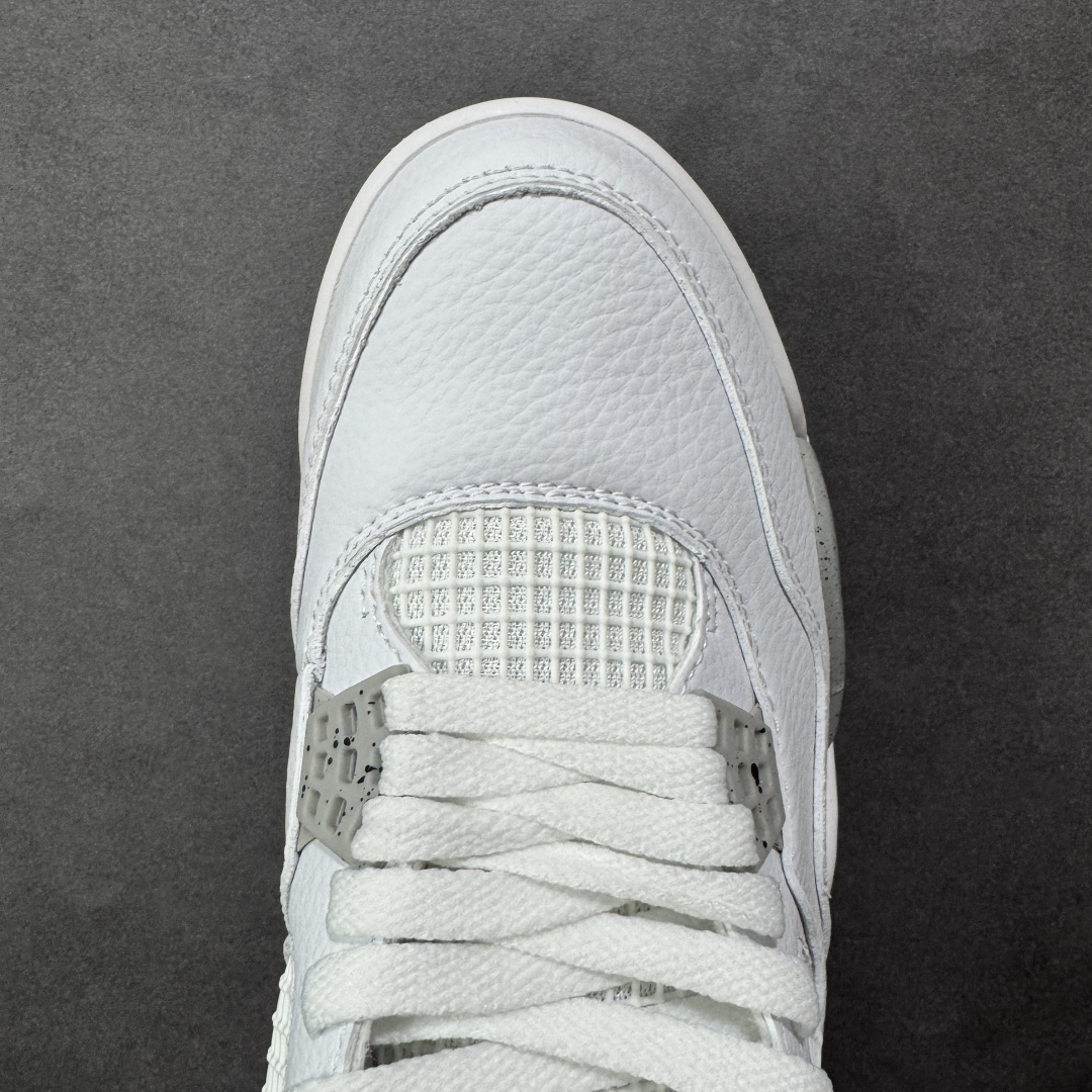 图片[8]-【纯原特价】Air Jordan AJ4 Retro 灰白 中帮篮球鞋 原楦原纸板同源开发 完美呈现乔4的版型 内侧正确双色网格 还原细节 正确气垫颜色 正确网格工艺 正确拉帮工艺 全鞋原装材料制作 原档案原模具打造 货号：CT8527-100 尺码：36-48-选品中心