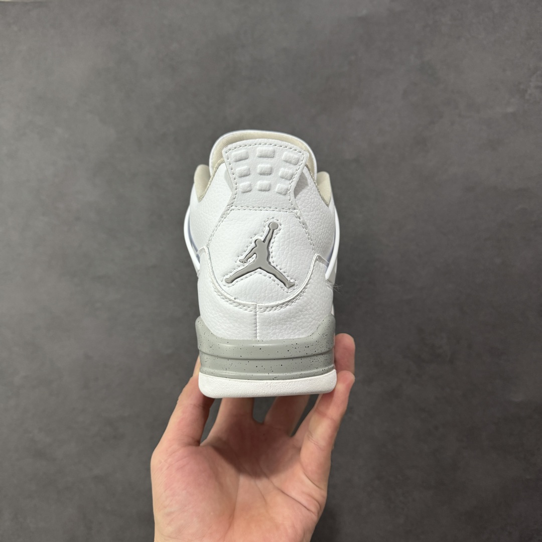 图片[4]-【纯原特价】Air Jordan AJ4 Retro 灰白 中帮篮球鞋 原楦原纸板同源开发 完美呈现乔4的版型 内侧正确双色网格 还原细节 正确气垫颜色 正确网格工艺 正确拉帮工艺 全鞋原装材料制作 原档案原模具打造 货号：CT8527-100 尺码：36-48-选品中心