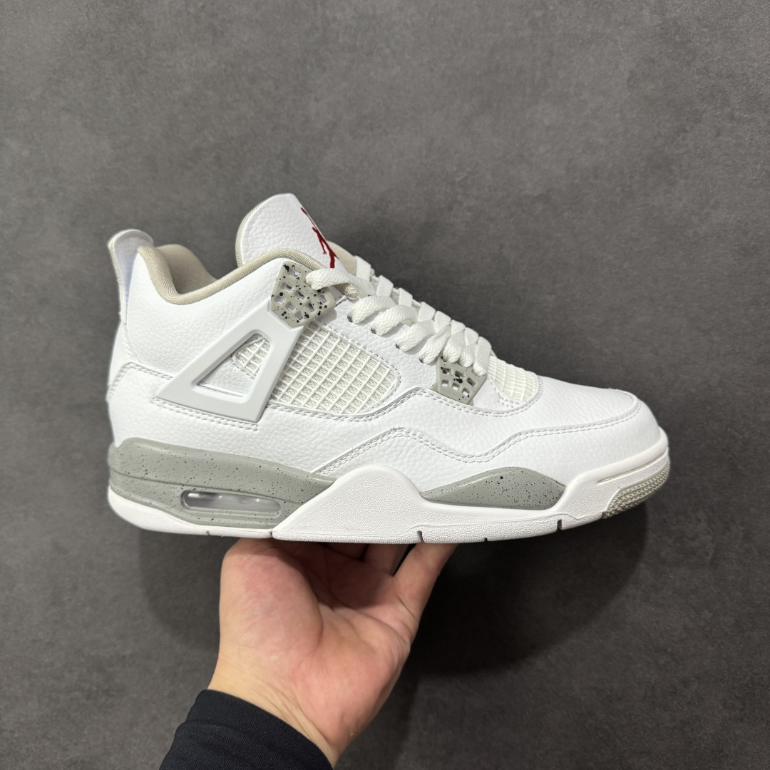 【纯原特价】Air Jordan AJ4 Retro 灰白 中帮篮球鞋 原楦原纸板同源开发 完美呈现乔4的版型 内侧正确双色网格 还原细节 正确气垫颜色 正确网格工艺 正确拉帮工艺 全鞋原装材料制作 原档案原模具打造 货号:CT8527-100 尺码:36-48-选品中心