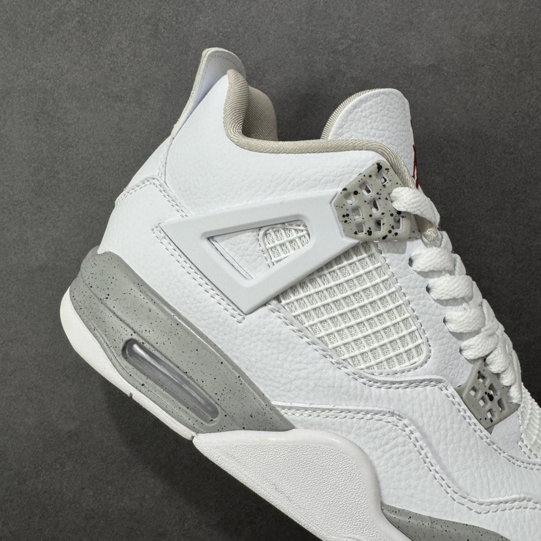 图片[6]-【纯原特价】Air Jordan AJ4 Retro 灰白 中帮篮球鞋 原楦原纸板同源开发 完美呈现乔4的版型 内侧正确双色网格 还原细节 正确气垫颜色 正确网格工艺 正确拉帮工艺 全鞋原装材料制作 原档案原模具打造 货号：CT8527-100 尺码：36-48-选品中心