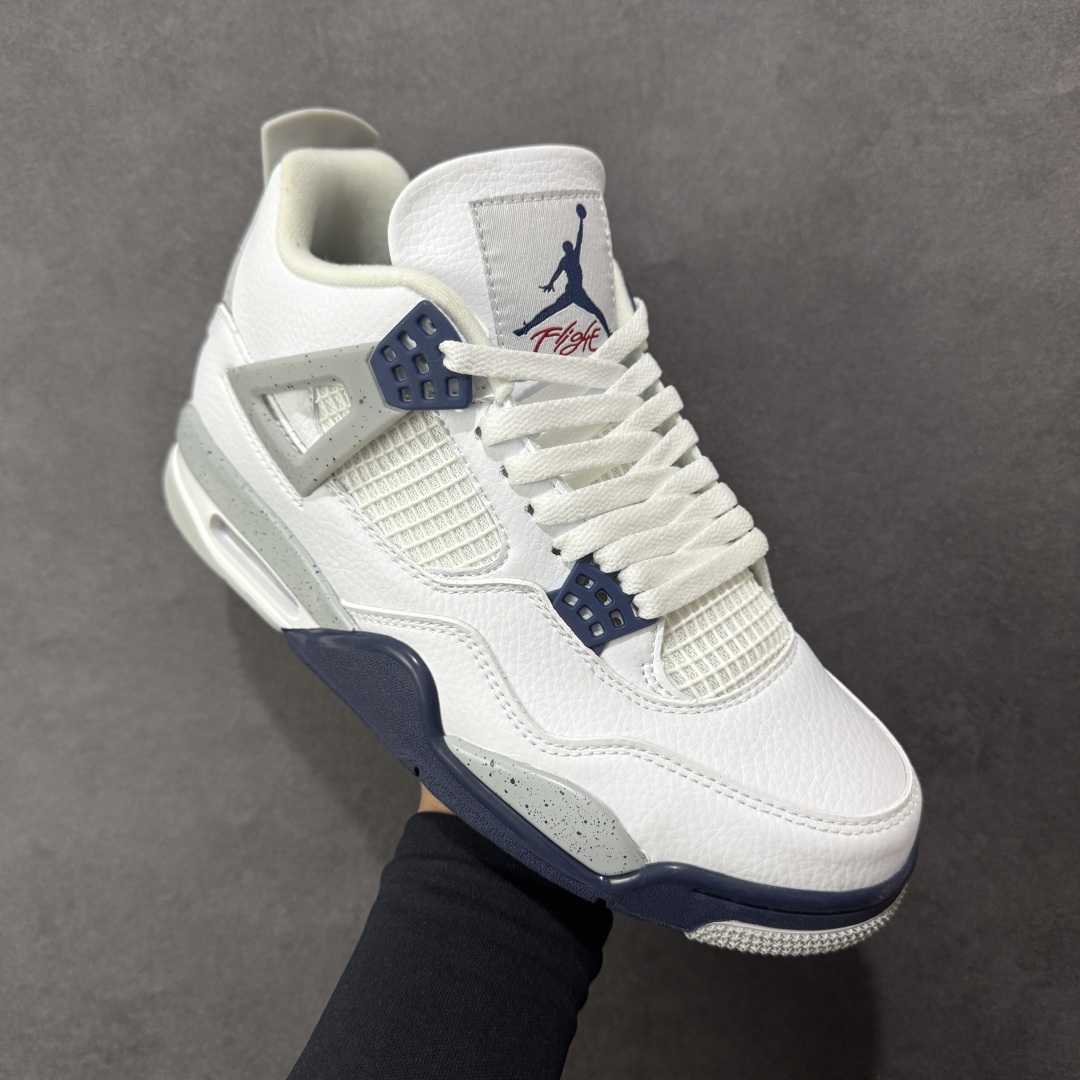 图片[3]-【纯原特价】Air Jordan AJ4 Retro 灰白 中帮篮球鞋 原楦原纸板同源开发 完美呈现乔4的版型 内侧正确双色网格 还原细节 正确气垫颜色 正确网格工艺 正确拉帮工艺 全鞋原装材料制作 原档案原模具打造 货号：DH6927-140 尺码：36-48-选品中心