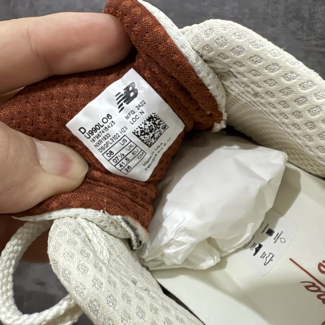 图片[7]-【M版纯原】Loro Piano x New Balance 新百伦 U990LO6 LP联名款新百伦复古休闲跑步鞋 U990LP106 原鞋开发 新开独立私模大底 全网唯一正确组合大底 高端零售专供产物 尺码：36 37 37.5 38 38.5 39.5 40 40.5 41.5 42 42.5 43 44 44.5 45 45.5 46.5 47-选品中心
