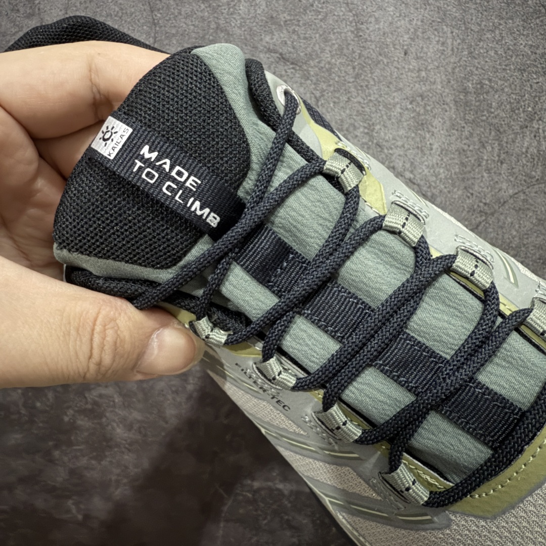 图片[5]-【GX纯原】凯乐石KAILAS 远征5 FLT 舒适简约经典登山 防滑耐磨防水 低帮 徒步鞋 市面唯一正确防泼水防水面料 正确防水内里布 真正做到内外防水 区别市场假防水 鞋面材质：运用耐磨防砂网布，能防止沙石进入鞋内，同时具备良好的透气性，可让脚部保持干爽。 \\t鞋底性能：搭载Vibram防滑耐磨大底，有出色的抓地力，仿鲨齿纹路设计，能应对各种复杂路面；鞋底还能提供良好的稳定性和支撑力，减少脚部疲劳。 \\t防水技术：采用FILTERTEC防水透气技术，防水指数高达8000mm H₂O，能有效防止雨水渗透，同时能保持脚面干爽。 \\t细节设计：鞋头采用橡胶防撞包边，保护脚趾免受伤害；鞋舌一体式设计，防止碎石泥沙进入；采用亚洲人脚型鞋楦设计，配合中腰包裹，提高舒适性。 适用场景：适合多日或单日轻装徒步，也可用于城市通勤，是一双兼顾户外与日常穿着的多功能鞋子。 尺码：40 41.5 42 42.5 43 44 44.5 45（女码第二轮出货）-选品中心