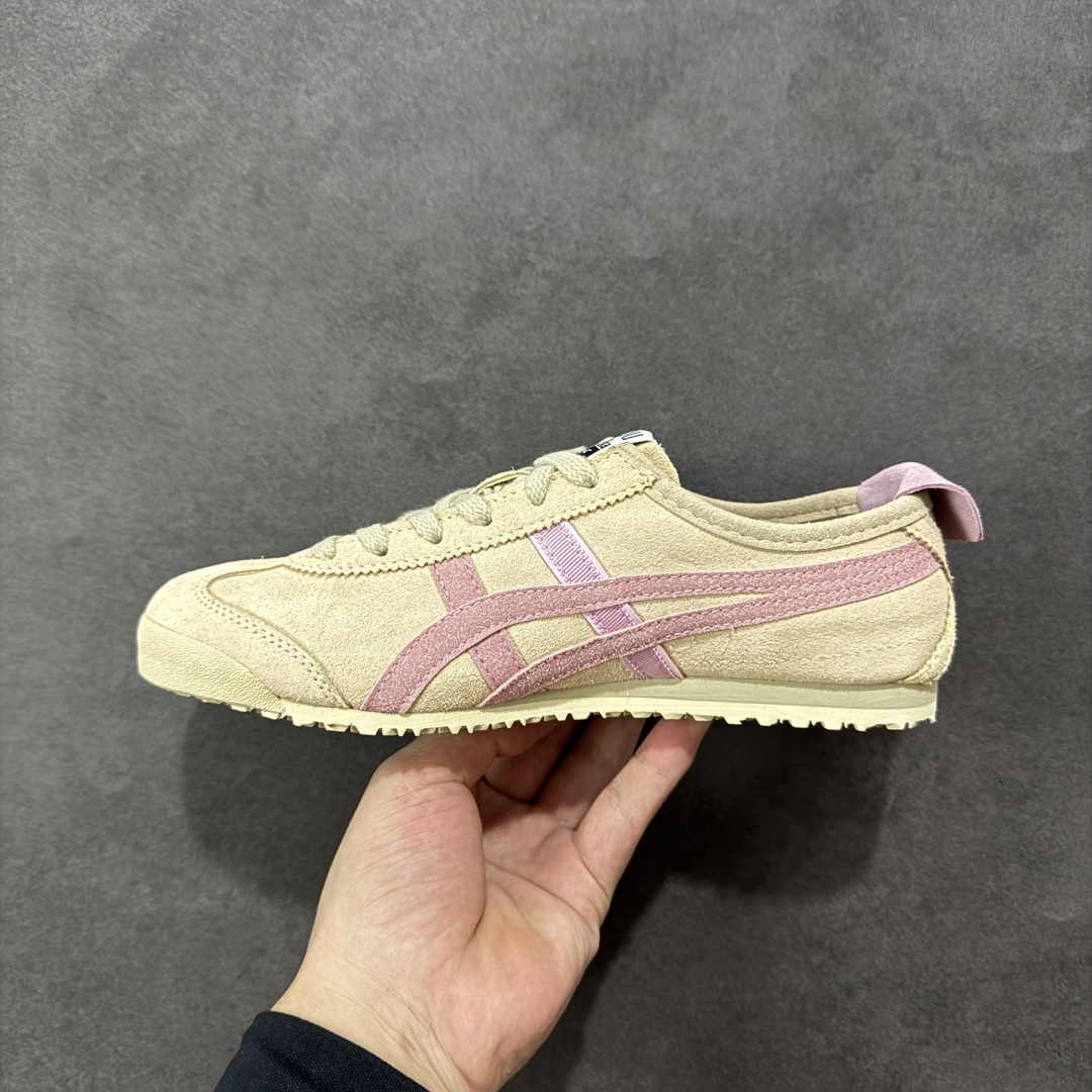 图片[2]-【头层性价比】Patou x Asics 鬼冢虎 Mexico 66 粉色 原装全套纸板楦头开发 原汁原味 完美呈现版型 私模正确鞋底咬花纹路 一比一鞋头弧度高度鞋身弧度 绝不口嗨 细节品控鞋型随意秒杀市面 原档咬花纹路私模大底 一个单元有六个三角形 总体形拼接呈现花瓣状 官方四联吊牌 原装Ortholite轻量化鞋垫 原盒原配 质保卡 说明书 钢印防尘纸 纸板中底带钢印 乳胶组合鞋垫 支持全方位的对比专柜 产品从款式颜色造型上体现出追求舒适和细节的完美 鞋类更是推崇手工制作的严谨与完美 融舒适性与可穿性的设计风格 注重细节的完美和别致魅力 既保持稳重 又不失轻松的时尚感 尺码：36 37 37.5 38 39 39.5 40 40.5 41.5 42 42.5 43.5 44 45-选品中心