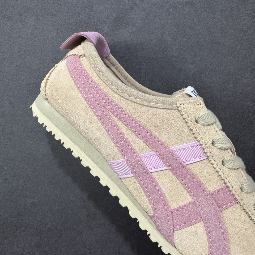 图片[6]-【头层性价比】Patou x Asics 鬼冢虎 Mexico 66 粉色 原装全套纸板楦头开发 原汁原味 完美呈现版型 私模正确鞋底咬花纹路 一比一鞋头弧度高度鞋身弧度 绝不口嗨 细节品控鞋型随意秒杀市面 原档咬花纹路私模大底 一个单元有六个三角形 总体形拼接呈现花瓣状 官方四联吊牌 原装Ortholite轻量化鞋垫 原盒原配 质保卡 说明书 钢印防尘纸 纸板中底带钢印 乳胶组合鞋垫 支持全方位的对比专柜 产品从款式颜色造型上体现出追求舒适和细节的完美 鞋类更是推崇手工制作的严谨与完美 融舒适性与可穿性的设计风格 注重细节的完美和别致魅力 既保持稳重 又不失轻松的时尚感 尺码：36 37 37.5 38 39 39.5 40 40.5 41.5 42 42.5 43.5 44 45-选品中心