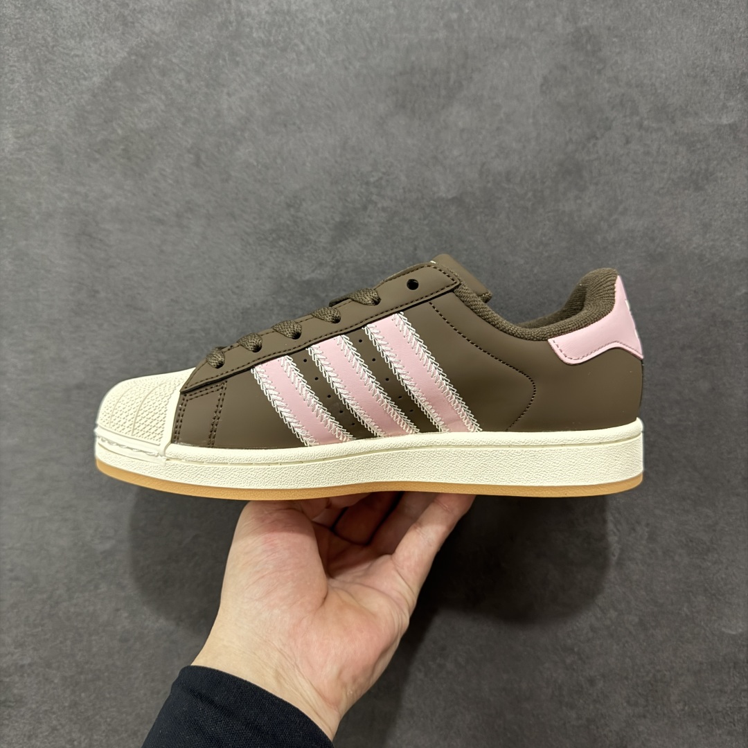 图片[2]-【公司级】Adidas Originals Superstar II 2025全新版本 贝壳头官方同步 渠道正品订单 诠释市场最高工艺水平 贝壳头经典小白板鞋 专柜上架同步配色 全鞋进口头层皮料打造。区别市面普通真标版本，进出专柜无压力 货号： JP8167 尺码： 35 36 36.5 37.5 38 38.5 39 40-选品中心