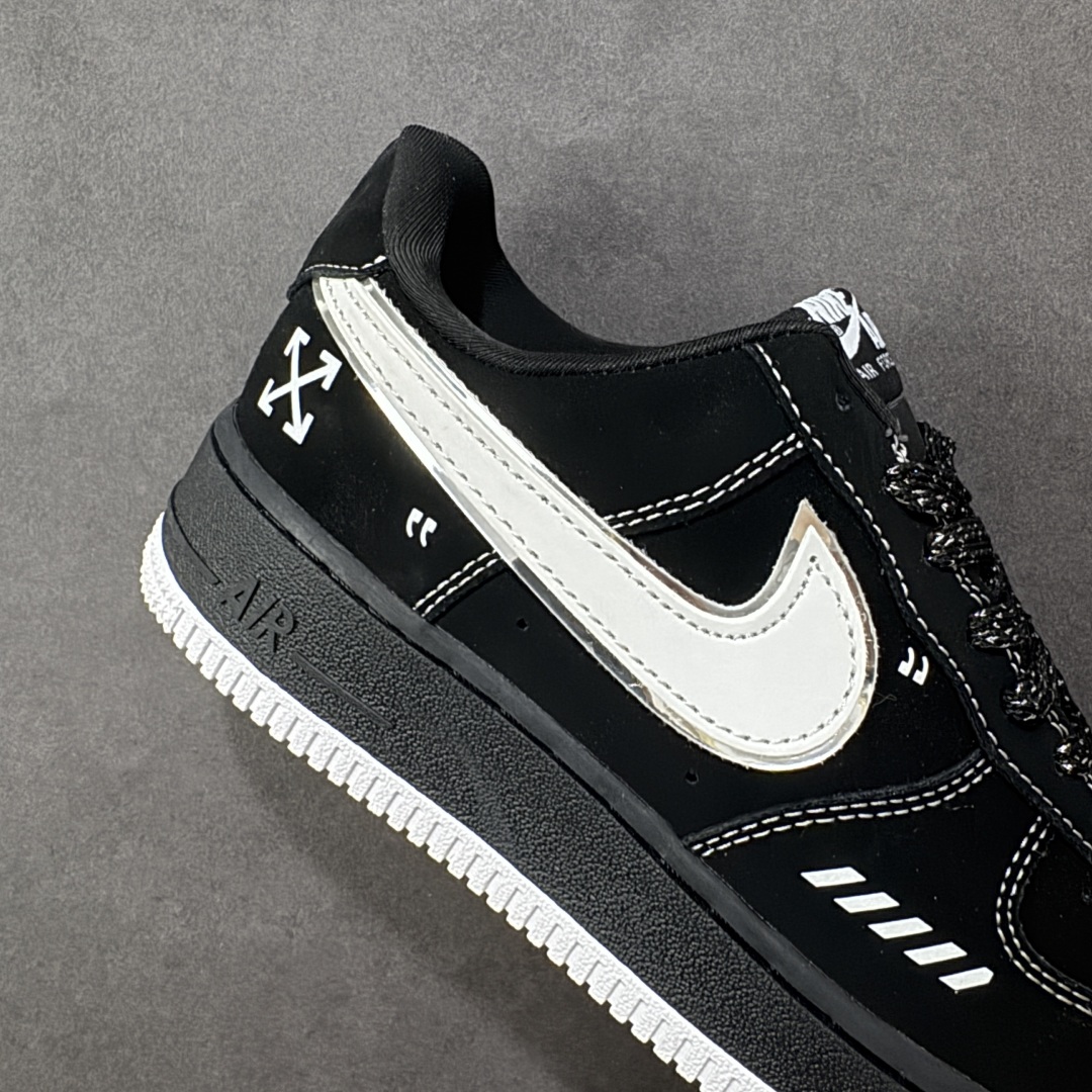 图片[6]-【定制版】Nike Air Force 1 \’07 Low “OFF-WHITE联名——黑银”空军一号 高端定制 低帮 运动鞋 休闲鞋 折边针车 工艺难度大 原楦头原纸板 原装鞋盒 定制五金配件 内置全掌气垫 原厂鞋底 货号：DK0188-083 尺码：36 36.5 37.5 38 38.5 39 40 40.5 41 42 42.5 43 44 44.5 45 编码：HXSB310320-选品中心
