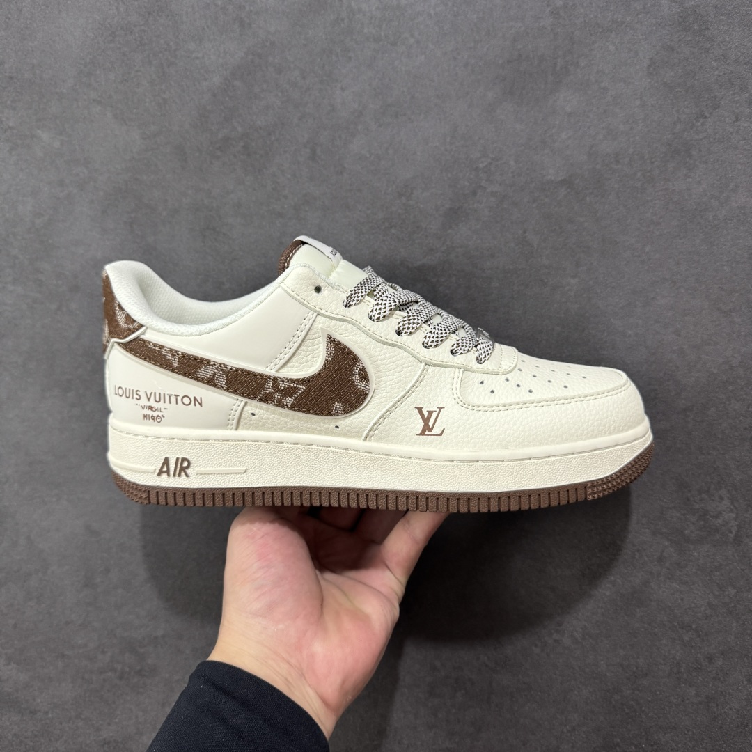 【定制版】Nike Air Force 1\'07 Low LV联名 米棕牛仔勾 空军一号低帮休闲板鞋  #原楦头原纸板 原装鞋盒 定制五金配件 内置全掌气垫 原厂鞋底 货号:SM6668-109  尺码:36 36.5 37.5 38 38.5 39 40 40.5 41 42 42.5 43 44 44.5 45-选品中心