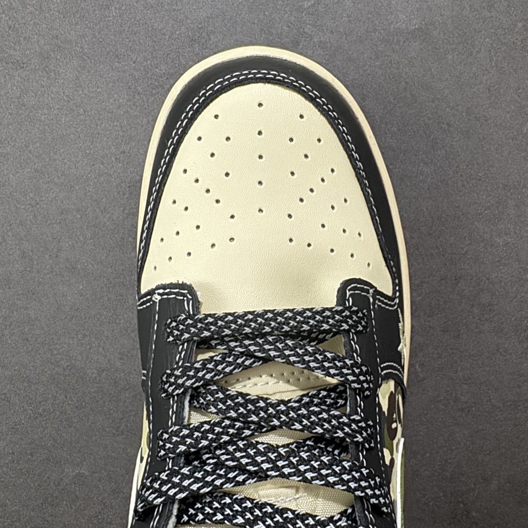 图片[8]-【定制版】Nike SB Dunk Low “Bape联名——迷彩黑绿勾” 高端定制 低帮休闲板鞋 定制鞋盒 大厂纯原品质出货 超高清洁度 皮料切割干净无任何毛边 细节完美 货号：SJ8888-003 尺码：36 36.5 37.5 38 38.5 39 40 40.5 41 42 42.5 43 44 44.5 45 编码：HXS330340-选品中心