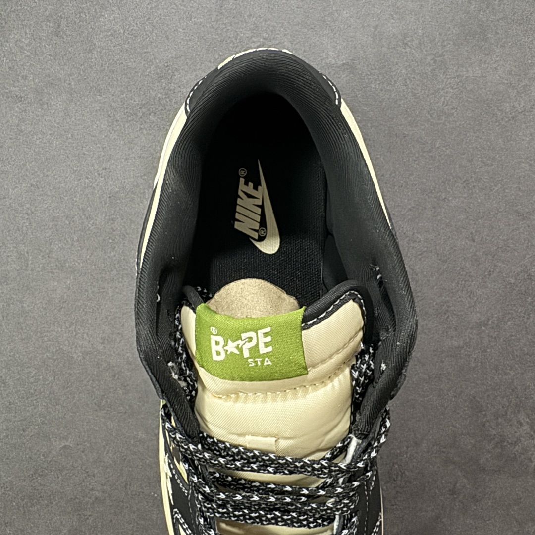 图片[7]-【定制版】Nike SB Dunk Low “Bape联名——迷彩黑绿勾” 高端定制 低帮休闲板鞋 定制鞋盒 大厂纯原品质出货 超高清洁度 皮料切割干净无任何毛边 细节完美 货号：SJ8888-003 尺码：36 36.5 37.5 38 38.5 39 40 40.5 41 42 42.5 43 44 44.5 45 编码：HXS330340-选品中心