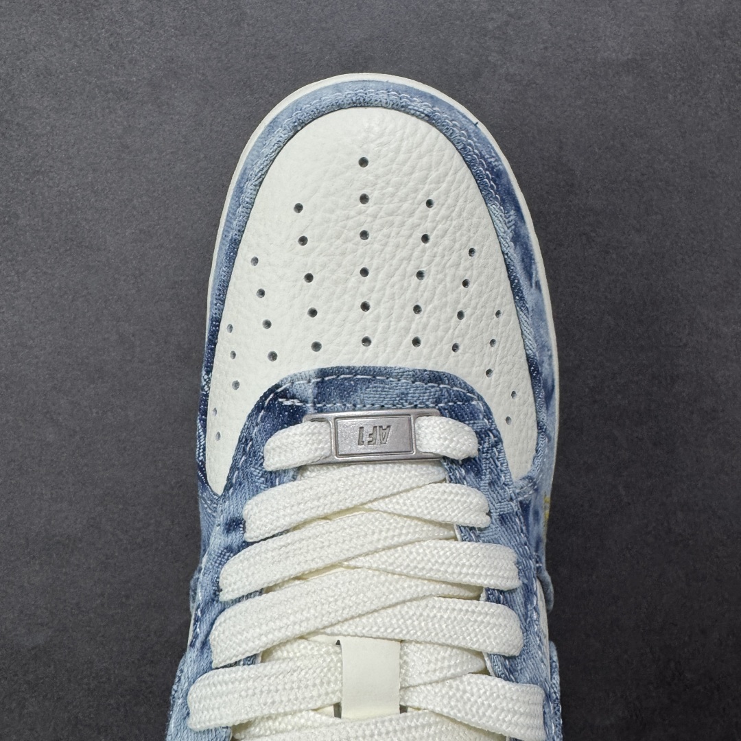 图片[8]-【定制版】Nike Air Force 1\’07 Low LV联名 牛仔蓝 空军一号低帮休闲板鞋  #原楦头原纸板 高端定制鞋盒 原厂鞋底 超高清洁度 细节完美 货号：YF9511-818  尺码：36 36.5 37.5 38 38.5 39 40 40.5 41 42 42.5 43 44 44.5 45-选品中心