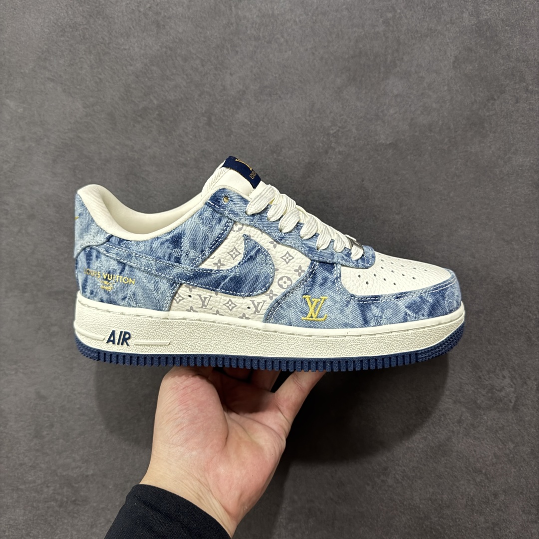 【定制版】Nike Air Force 1\'07 Low LV联名 牛仔蓝 空军一号低帮休闲板鞋  #原楦头原纸板 高端定制鞋盒 原厂鞋底 超高清洁度 细节完美 货号:YF9511-818  尺码:36 36.5 37.5 38 38.5 39 40 40.5 41 42 42.5 43 44 44.5 45-选品中心
