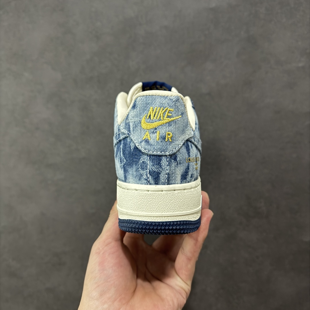 图片[4]-【定制版】Nike Air Force 1\’07 Low LV联名 牛仔蓝 空军一号低帮休闲板鞋  #原楦头原纸板 高端定制鞋盒 原厂鞋底 超高清洁度 细节完美 货号：YF9511-818  尺码：36 36.5 37.5 38 38.5 39 40 40.5 41 42 42.5 43 44 44.5 45-选品中心