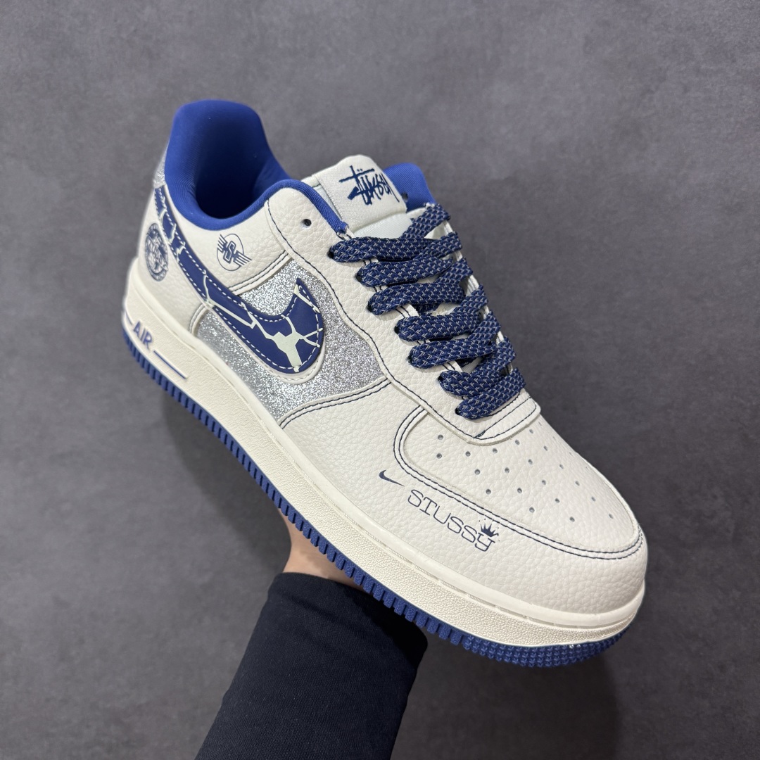 图片[3]-【定制版】Nike Air Force 1\’07 Low 斯图西联名 双勾 空军一号低帮休闲板鞋  #原楦头原纸板 原装鞋盒 定制五金配件 内置全掌气垫 原厂鞋底 货号：DD1982-306  尺码：36 36.5 37.5 38 38.5 39 40 40.5 41 42 42.5 43 44 44.5 45-选品中心