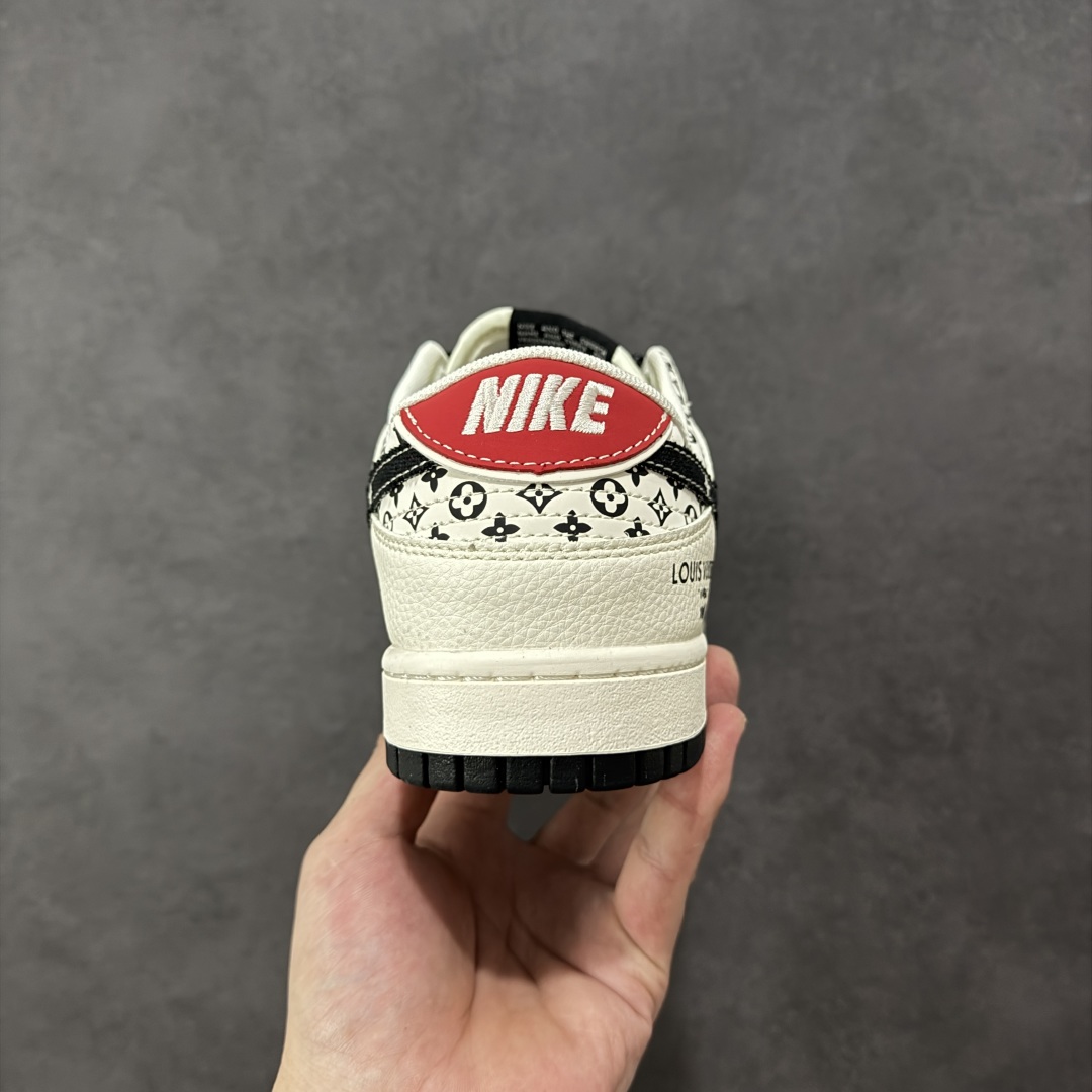 图片[4]-【定制版】Nike SB Dunk Low LV联名 米黑红印花 周年高端定制 低帮休闲板鞋  #定制鞋盒 大厂纯原品质出货 超高清洁度 皮料切割干净无任何毛边 细节完美 货号：HT5088-607  尺码：36 36.5 37.5 38 38.5 39 40 40.5 41 42 42.5 43 44 44.5 45-选品中心