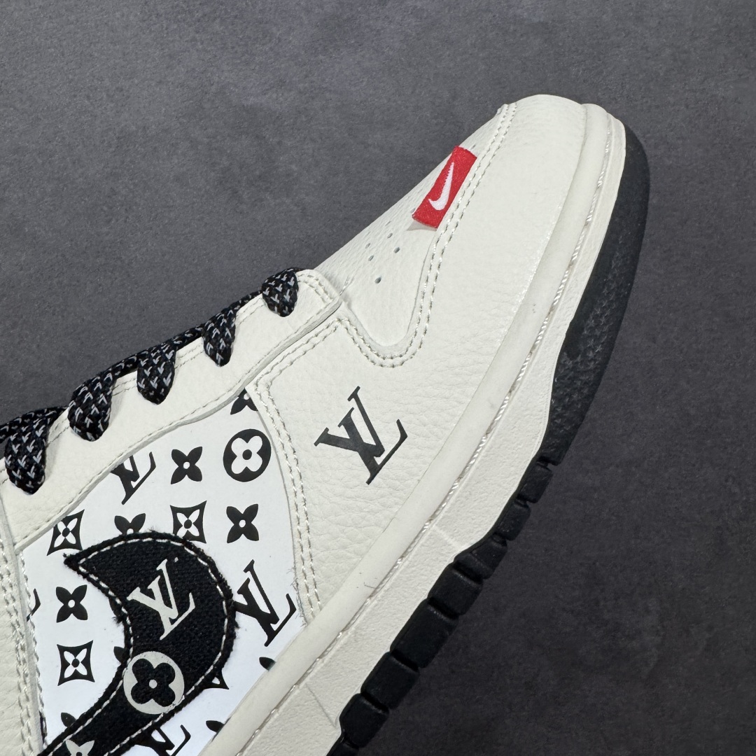 图片[5]-【定制版】Nike SB Dunk Low LV联名 米黑红印花 周年高端定制 低帮休闲板鞋  #定制鞋盒 大厂纯原品质出货 超高清洁度 皮料切割干净无任何毛边 细节完美 货号：HT5088-607  尺码：36 36.5 37.5 38 38.5 39 40 40.5 41 42 42.5 43 44 44.5 45-选品中心