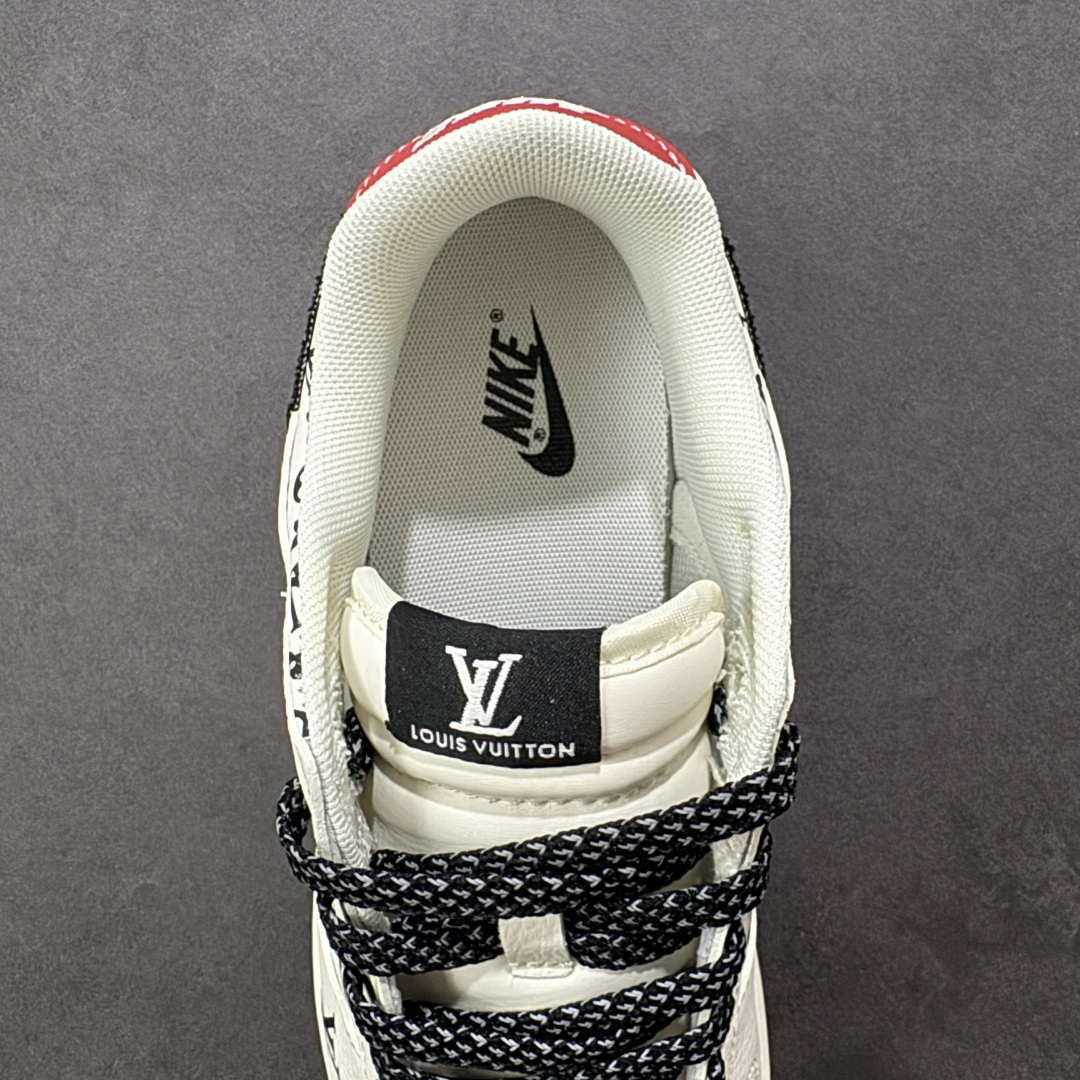 图片[7]-【定制版】Nike SB Dunk Low LV联名 米黑红印花 周年高端定制 低帮休闲板鞋  #定制鞋盒 大厂纯原品质出货 超高清洁度 皮料切割干净无任何毛边 细节完美 货号：HT5088-607  尺码：36 36.5 37.5 38 38.5 39 40 40.5 41 42 42.5 43 44 44.5 45-选品中心
