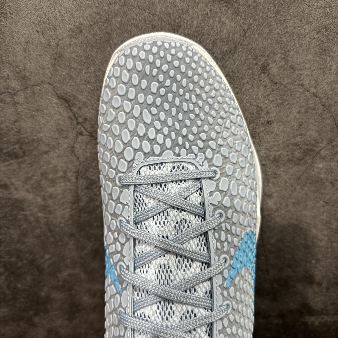 图片[5]-【GX纯原】NK Zoom Kobe 6 Protro 科比六代 蓝白 IO3672-400 完美复刻公司货 前掌超大Zoom Turbo气垫 后掌EVA缓震 真正的原汁原味 还原ZP脚感 全身鞋材卡料色独家定制 唯一正确喷漆工艺Swoosh 正确凹凸蛇鳞工艺 正确鞋面渐变效果 内全置真动飞态线 独立原厂模具 最大尺码达到48.5码 首批不拼图大几率过验 亲测已过 支持各种高强度实战 无需担心 上脚价 补货周期极长 脚宽建议买大半码 科比系列前掌偏窄 不影响二次销售 支持七天无理由退换 尺码：40 40.5 41 42 42.5 43 44 44.5 45 45.5 46 47.5 48.5 49.6 50.5-选品中心