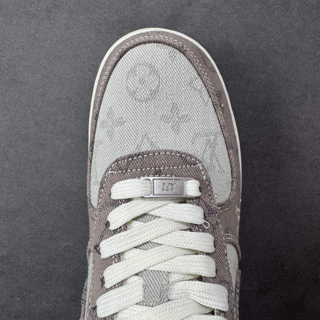 图片[8]-【定制版】海外量发售NIke Air Force 1 \’07 Low LV联名–灰色空军一号低帮 运动鞋 休闲鞋 折边针车 防水牛仔布双拼 工艺难度大 原楦头原纸板 高端定制鞋盒 原厂鞋底 超高清洁度 细节完美 货号：YF9511-821 尺码：36 36.5 37.5 38 38.5 39 40 40.5 41 42 42.5 43 44 44.5 45-选品中心