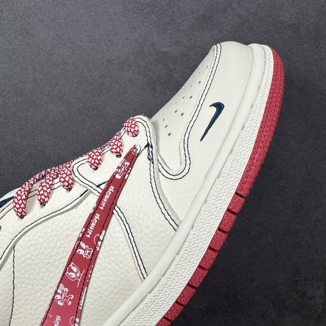 图片[5]-【定制版】Balenciaga x Air Jordan 1 Low 定制配色 巴黎世家联名 乔1 AJ1经典倒钩低帮休闲百搭板鞋   公司级版本 定制鞋盒 大厂流水作业生产 超高清洁度 皮料切割干净无任何毛边 细节完美 货号：DS2025-001  尺码：36 36.5 37.5 38 38.5 39 40 40.5 41 42 42.5 43 44 44.5 45 编码：HXSB330340-选品中心