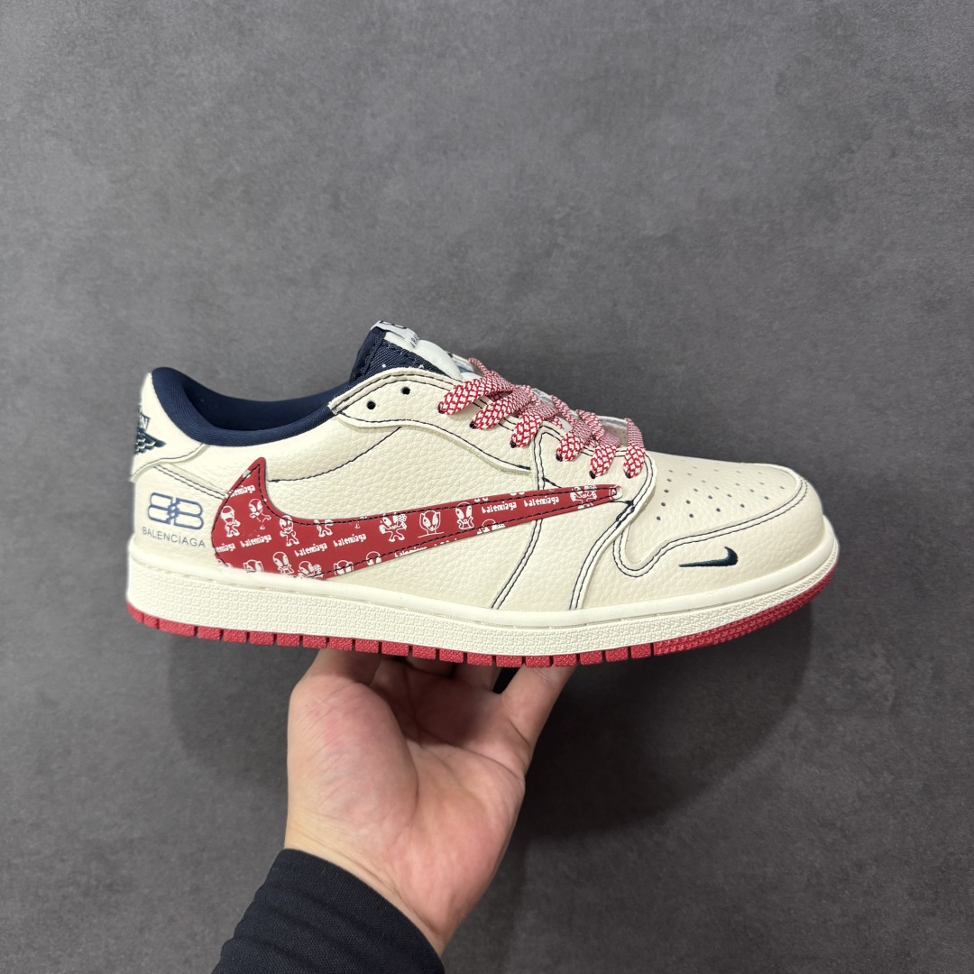 【定制版】Balenciaga x Air Jordan 1 Low 定制配色 巴黎世家联名 乔1 AJ1经典倒钩低帮休闲百搭板鞋   公司级版本 定制鞋盒 大厂流水作业生产 超高清洁度 皮料切割干净无任何毛边 细节完美 货号:DS2025-001  尺码:36 36.5 37.5 38 38.5 39 40 40.5 41 42 42.5 43 44 44.5 45 编码:HXSB330340-选品中心