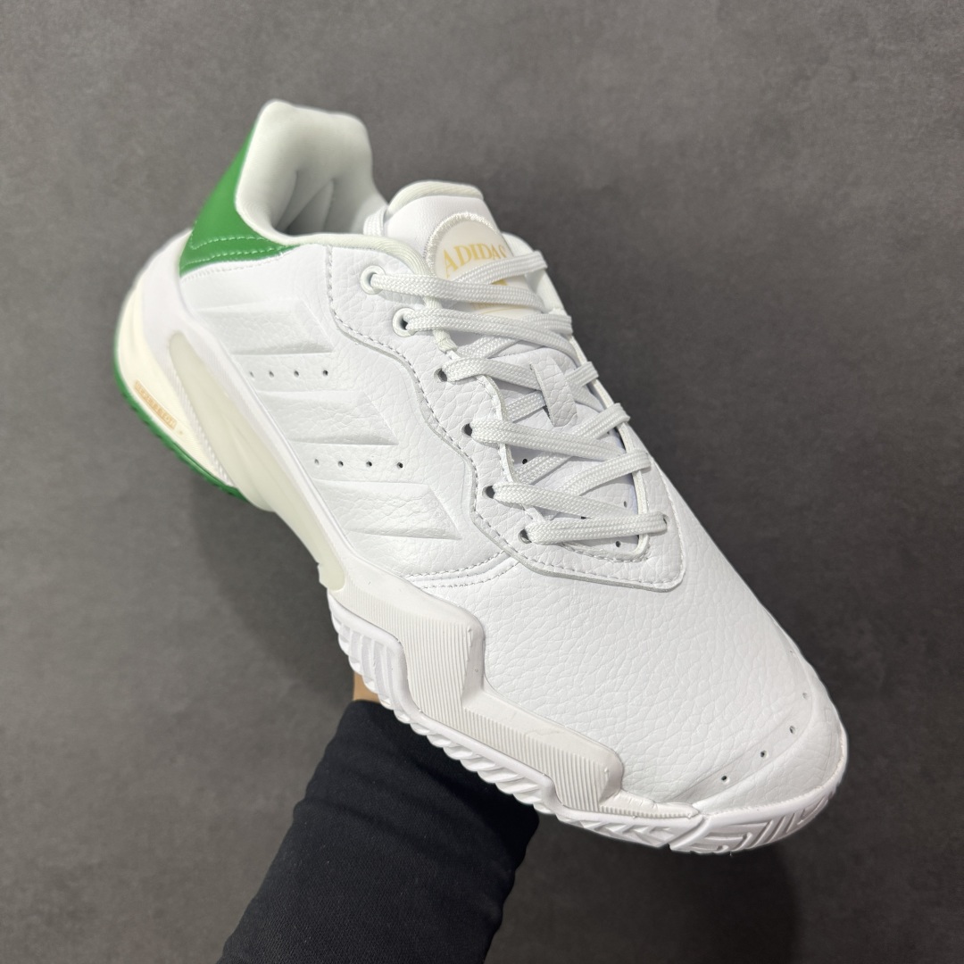 图片[3]-【公司级】Adidas Barricade 13 M LEATHER 百搭舒适 防滑耐磨 低帮 网球鞋 男款 白绿 JP7237 尺码：36-45带半码 编码：YBB260270-选品中心