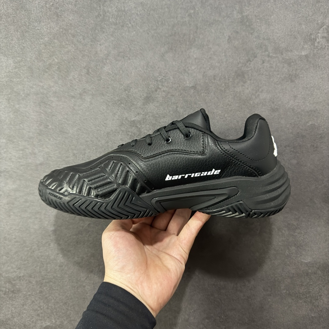 图片[2]-【公司级】Adidas Barricade 13 M LEATHER 百搭舒适 防滑耐磨 低帮 网球鞋 男款 白绿 JP7238 尺码：36-45带半码 编码：YBB260270-选品中心