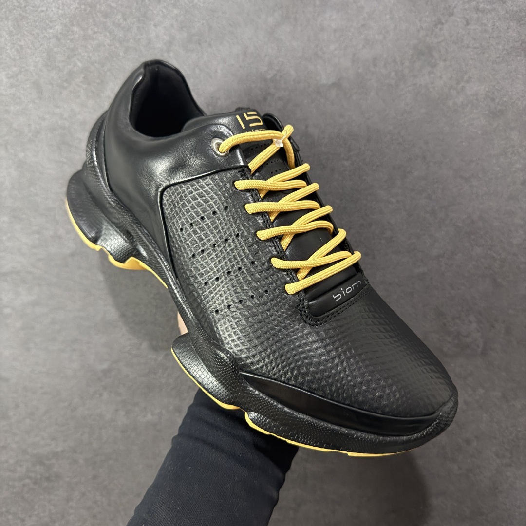 图片[3]-【公司级头层版】ECCO爱步老爹鞋男士夏季经典运动鞋 健步BIOM系列 全新的轻量发泡底材与直接注塑橡胶大底相结合 柔软舒适，轻量回弹，脚感更轻盈 鞋面采用GORE-TEX飞织网面与牛皮相结合 给你贴心透气呵护 自然律动科技 符合人体工学鞋楦 贴近足部天然形态 橡胶大底，抓地力强，具有良好的耐磨性 轻盈自如 适跑畅练 尺码：39-45-选品中心