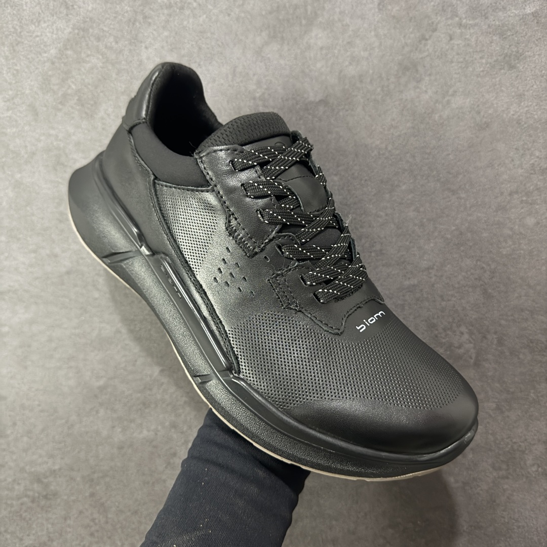 图片[3]-【公司级头层版】ECCO爱步老爹鞋男士夏季经典运动鞋 健步BIOM系列 全新的轻量发泡底材与直接注塑橡胶大底相结合 柔软舒适，轻量回弹，脚感更轻盈 鞋面采用GORE-TEX飞织网面与牛皮相结合 给你贴心透气呵护 自然律动科技 符合人体工学鞋楦 贴近足部天然形态 橡胶大底，抓地力强，具有良好的耐磨性 轻盈自如 适跑畅练 尺码：39-45-选品中心