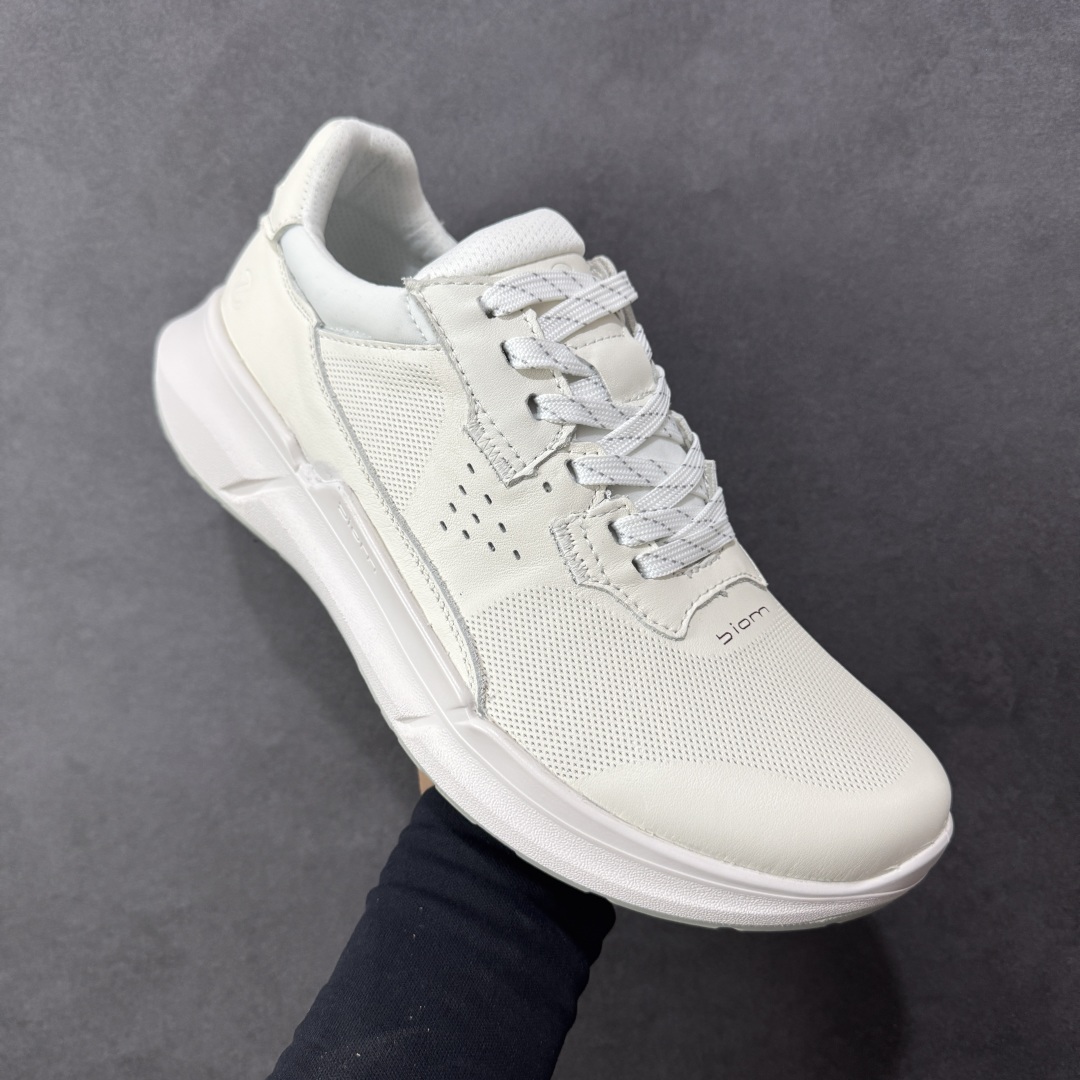 图片[3]-【公司级头层版】ECCO爱步老爹鞋男士夏季经典运动鞋 健步BIOM系列 全新的轻量发泡底材与直接注塑橡胶大底相结合 柔软舒适，轻量回弹，脚感更轻盈 鞋面采用GORE-TEX飞织网面与牛皮相结合 给你贴心透气呵护 自然律动科技 符合人体工学鞋楦 贴近足部天然形态 橡胶大底，抓地力强，具有良好的耐磨性 轻盈自如 适跑畅练 尺码：39-45-选品中心