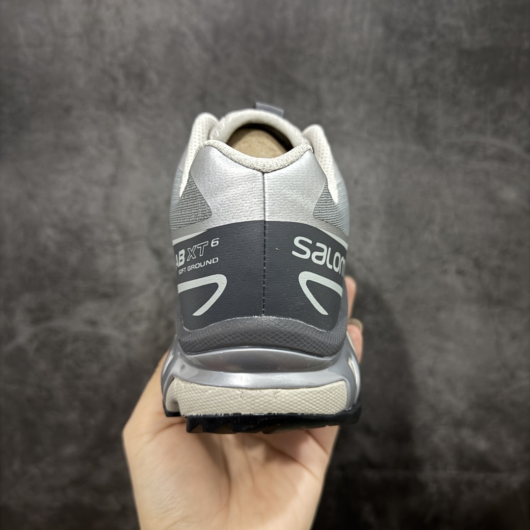 图片[4]-【PK升级版】SALOMON XT-6 DSM 萨洛蒙潮流越野机能户外功能鞋 417170 全新版本出货 好货不怕晚 品质 细节 材料都是肉眼可以见！ 售前售后也是其它工厂无法匹敌！ 纯原外贸平台特供订单 耗时半年巨作 全套原纸板楦头开发 原厂特供网布配套加持 确保原汁原味 完美呈现版型 原档数据独家私模五层组合大底 原装Ortholite轻量化鞋垫 中底布带钢印编号 原厂TPU锁扣 进口港宝加持 后跟自然饱满 还原公司包裹性 鞋面以“锯齿”状的包裹系统呈现 在基色底之下加入了各种色点缀 将公司的最新技术和时尚前卫的造型融入耐用的长跑款式中 鞋面由 TPU 薄膜制成 并焊接在高耐磨网眼上 使其既时尚又坚固 由 ACS底盘支撑 可增强稳定性和支撑力 以及由橡胶凸耳 Contragrip外底覆盖的 EVA 缓冲中底 旨在应对崎岖的地形 鞋舌上的彩色Salomon 标签、Quicklace 系统以及鞋头、鞋舌和鞋跟上的附加品牌使细节更加完美 让穿着者可以轻松驾驭户外与通勤下的任何运动生活场景 无缝鞋身户外随意纵横 颜值与脚感兼备 出街通勤 绝对非常吸睛 你值得拥有 尺码：36 36.5 37.5 38 38.5 39 40 40.5 41 42 42.5 43 44 44.5 45-选品中心