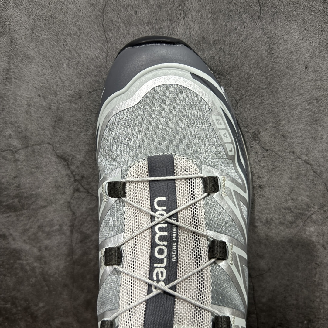 图片[5]-【PK升级版】SALOMON XT-6 DSM 萨洛蒙潮流越野机能户外功能鞋 417170 全新版本出货 好货不怕晚 品质 细节 材料都是肉眼可以见！ 售前售后也是其它工厂无法匹敌！ 纯原外贸平台特供订单 耗时半年巨作 全套原纸板楦头开发 原厂特供网布配套加持 确保原汁原味 完美呈现版型 原档数据独家私模五层组合大底 原装Ortholite轻量化鞋垫 中底布带钢印编号 原厂TPU锁扣 进口港宝加持 后跟自然饱满 还原公司包裹性 鞋面以“锯齿”状的包裹系统呈现 在基色底之下加入了各种色点缀 将公司的最新技术和时尚前卫的造型融入耐用的长跑款式中 鞋面由 TPU 薄膜制成 并焊接在高耐磨网眼上 使其既时尚又坚固 由 ACS底盘支撑 可增强稳定性和支撑力 以及由橡胶凸耳 Contragrip外底覆盖的 EVA 缓冲中底 旨在应对崎岖的地形 鞋舌上的彩色Salomon 标签、Quicklace 系统以及鞋头、鞋舌和鞋跟上的附加品牌使细节更加完美 让穿着者可以轻松驾驭户外与通勤下的任何运动生活场景 无缝鞋身户外随意纵横 颜值与脚感兼备 出街通勤 绝对非常吸睛 你值得拥有 尺码：36 36.5 37.5 38 38.5 39 40 40.5 41 42 42.5 43 44 44.5 45-选品中心