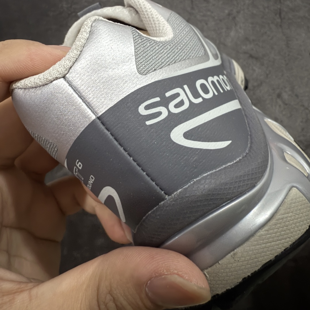 图片[2]-【PK升级版】SALOMON XT-6 DSM 萨洛蒙潮流越野机能户外功能鞋 417170 全新版本出货 好货不怕晚 品质 细节 材料都是肉眼可以见！ 售前售后也是其它工厂无法匹敌！ 纯原外贸平台特供订单 耗时半年巨作 全套原纸板楦头开发 原厂特供网布配套加持 确保原汁原味 完美呈现版型 原档数据独家私模五层组合大底 原装Ortholite轻量化鞋垫 中底布带钢印编号 原厂TPU锁扣 进口港宝加持 后跟自然饱满 还原公司包裹性 鞋面以“锯齿”状的包裹系统呈现 在基色底之下加入了各种色点缀 将公司的最新技术和时尚前卫的造型融入耐用的长跑款式中 鞋面由 TPU 薄膜制成 并焊接在高耐磨网眼上 使其既时尚又坚固 由 ACS底盘支撑 可增强稳定性和支撑力 以及由橡胶凸耳 Contragrip外底覆盖的 EVA 缓冲中底 旨在应对崎岖的地形 鞋舌上的彩色Salomon 标签、Quicklace 系统以及鞋头、鞋舌和鞋跟上的附加品牌使细节更加完美 让穿着者可以轻松驾驭户外与通勤下的任何运动生活场景 无缝鞋身户外随意纵横 颜值与脚感兼备 出街通勤 绝对非常吸睛 你值得拥有 尺码：36 36.5 37.5 38 38.5 39 40 40.5 41 42 42.5 43 44 44.5 45-选品中心
