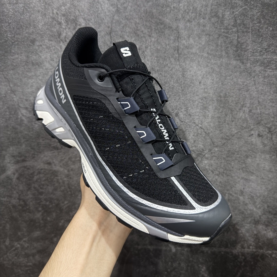 图片[3]-【PK升级版】SALOMON XT-6 FT 萨洛蒙潮流越野机能户外功能鞋 黑银 478640 全新版本出货 好货不怕晚 品质 细节 材料都是肉眼可以见！ 售前售后也是其它工厂无法匹敌！ 纯原外贸平台特供订单 耗时半年巨作 全套原纸板楦头开发 原厂特供网布配套加持 确保原汁原味 完美呈现版型 原档数据独家私模五层组合大底 原装Ortholite轻量化鞋垫 中底布带钢印编号 原厂TPU锁扣 进口港宝加持 后跟自然饱满 还原公司包裹性 鞋面以“锯齿”状的包裹系统呈现 在基色底之下加入了各种色点缀 将公司的最新技术和时尚前卫的造型融入耐用的长跑款式中 鞋面由 TPU 薄膜制成 并焊接在高耐磨网眼上 使其既时尚又坚固 由 ACS底盘支撑 可增强稳定性和支撑力 以及由橡胶凸耳 Contragrip外底覆盖的 EVA 缓冲中底 旨在应对崎岖的地形 鞋舌上的彩色Salomon 标签、Quicklace 系统以及鞋头、鞋舌和鞋跟上的附加品牌使细节更加完美 让穿着者可以轻松驾驭户外与通勤下的任何运动生活场景 无缝鞋身户外随意纵横 颜值与脚感兼备 出街通勤 绝对非常吸睛 你值得拥有 尺码：36 36.5 37.5 38 38.5 39 40 40.5 41 42 42.5 43 44 44.5 45-选品中心