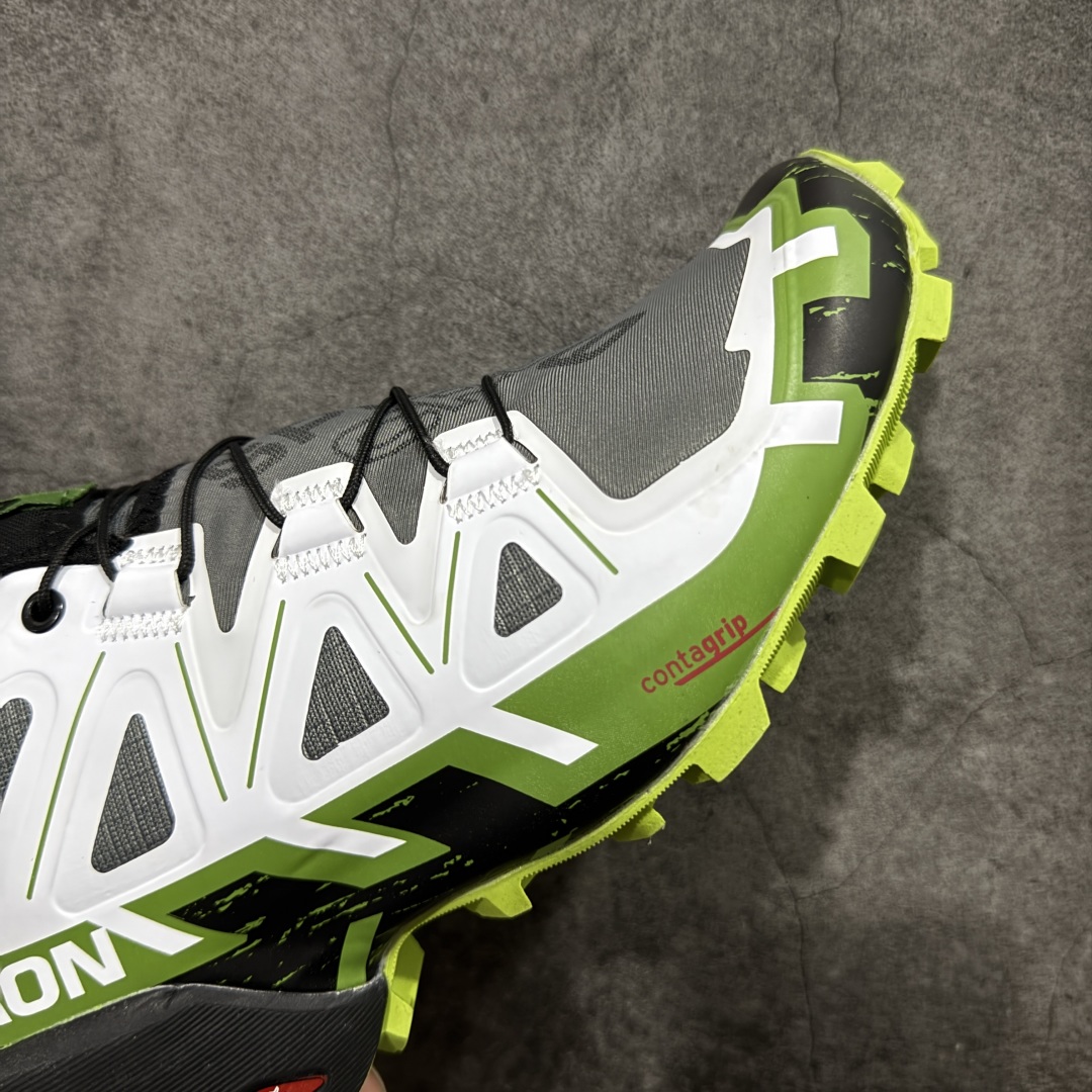 图片[6]-【莞产版本】萨洛蒙/Salomon Speed Cross 6织物皮革低帮全能越野透气休闲运动鞋 Salomon 正式推出全新概念鞋款 SPEEDCROSS 以侵略性设计与先锋户外美学融合 相互交织出纵横山野和城市间的跑鞋轮廓 由混合网眼织物与皮革打造鞋面 辅以皮革细节点缀增强视觉冲击 整体以爪痕式的鞋面纹路搭配流线型轮廓呈现 极具辨识度的夸张外大底设计 增高之余更适合城市生活环境的舒适防滑效果 功能性层面 鞋面 3D 开放式网眼最大限度提供着用透气性 并注入合成材料为户外穿着带来极大的耐用和保护性 得益于 Salomon 多项功能性科技 从中底到鞋带系统都为脚部提供了一个安全和舒适的贴合感 并在松散、柔软、崎岖和不平坦的地形环境上带来卓越的抓地力 尺码：40-46-选品中心