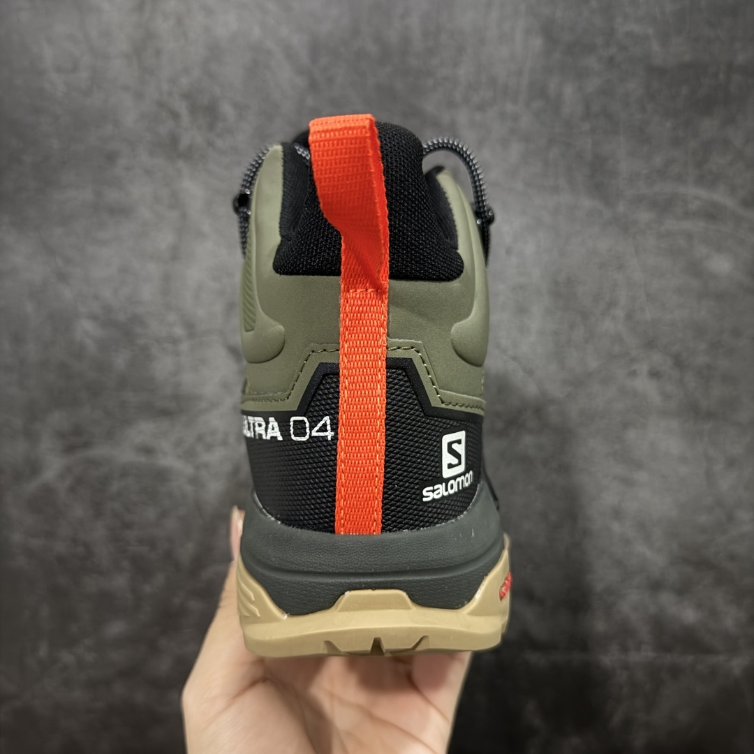 图片[4]-【莞产版本】SALOMON萨洛蒙 X Ultra 4 MID GTX 舒适 耐磨防水包裹性支撑抗冲击 中帮 户外功能鞋 男款 Salomon萨洛蒙 X ULTRA 4 MID GTX 从整体的鞋身设计不难看出从大哥4D的影子，无论是分段的鞋头包裹还是鞋侧的锯尺化设计，都沿袭了这一经典的设计理念。极致的性能与穿着的舒适性这盏天平它找到了绝妙的平衡。Advanced Chassis®这款大底的耐用性和抓地力相当不错，这双鞋上能漫步山野 下能融入城市之间。 尺码：40-46-选品中心