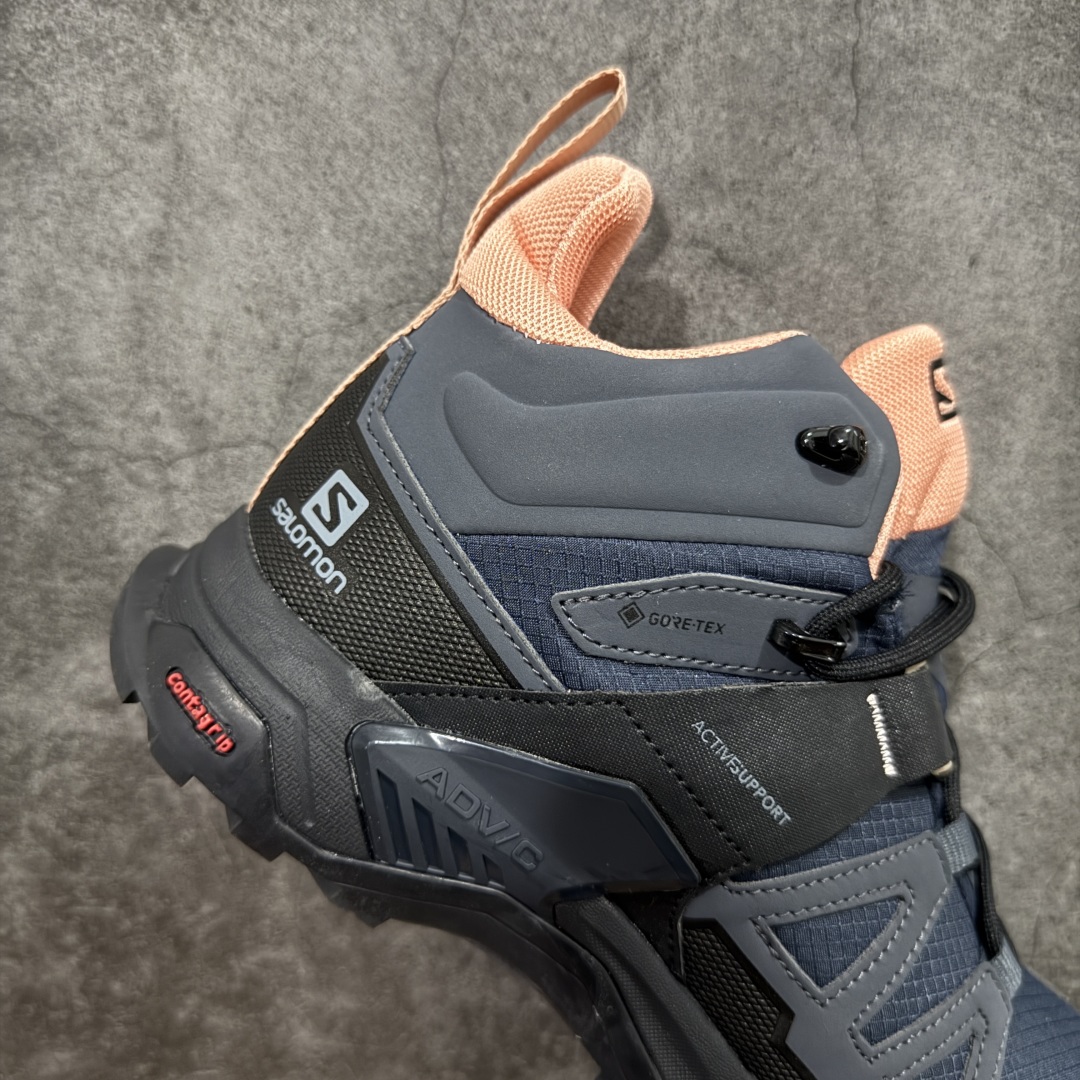 图片[7]-【莞产版本】SALOMON萨洛蒙 X Ultra 4 MID GTX 舒适 耐磨防水包裹性支撑抗冲击 中帮 户外功能鞋 男款 Salomon萨洛蒙 X ULTRA 4 MID GTX 从整体的鞋身设计不难看出从大哥4D的影子，无论是分段的鞋头包裹还是鞋侧的锯尺化设计，都沿袭了这一经典的设计理念。极致的性能与穿着的舒适性这盏天平它找到了绝妙的平衡。Advanced Chassis®这款大底的耐用性和抓地力相当不错，这双鞋上能漫步山野 下能融入城市之间。 尺码：40-46-选品中心