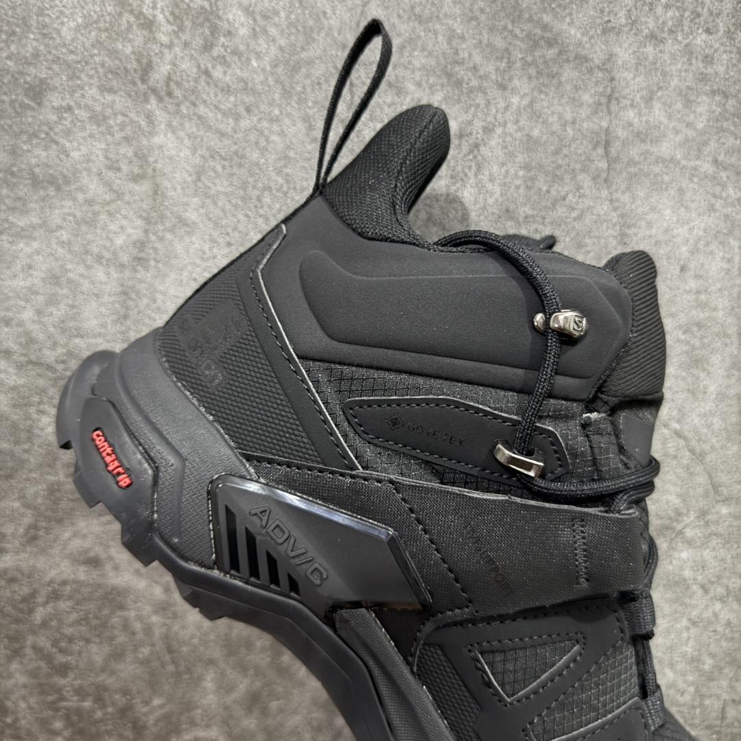 图片[6]-【莞产版本】SALOMON萨洛蒙 X Ultra 4 MID GTX 舒适 耐磨防水包裹性支撑抗冲击 中帮 户外功能鞋 男款 Salomon萨洛蒙 X ULTRA 4 MID GTX 从整体的鞋身设计不难看出从大哥4D的影子，无论是分段的鞋头包裹还是鞋侧的锯尺化设计，都沿袭了这一经典的设计理念。极致的性能与穿着的舒适性这盏天平它找到了绝妙的平衡。Advanced Chassis®这款大底的耐用性和抓地力相当不错，这双鞋上能漫步山野 下能融入城市之间。 尺码：40-46-选品中心