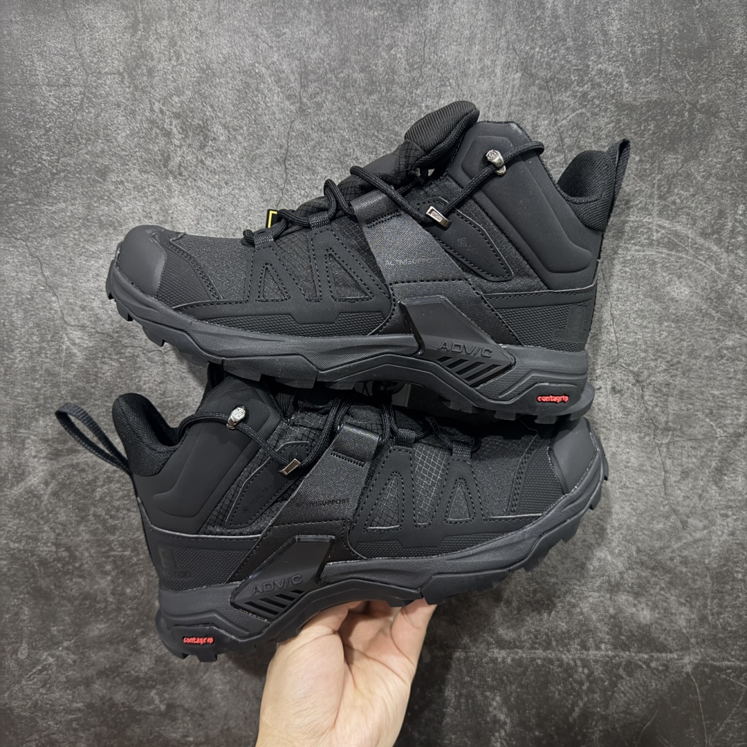 图片[9]-【莞产版本】SALOMON萨洛蒙 X Ultra 4 MID GTX 舒适 耐磨防水包裹性支撑抗冲击 中帮 户外功能鞋 男款 Salomon萨洛蒙 X ULTRA 4 MID GTX 从整体的鞋身设计不难看出从大哥4D的影子，无论是分段的鞋头包裹还是鞋侧的锯尺化设计，都沿袭了这一经典的设计理念。极致的性能与穿着的舒适性这盏天平它找到了绝妙的平衡。Advanced Chassis®这款大底的耐用性和抓地力相当不错，这双鞋上能漫步山野 下能融入城市之间。 尺码：40-46-选品中心