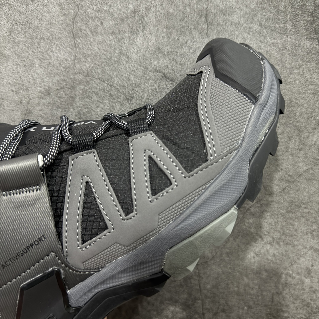 图片[6]-【莞产版本】SALOMON萨洛蒙 X Ultra 4 MID GTX 舒适 耐磨防水包裹性支撑抗冲击 中帮 户外功能鞋 男款 Salomon萨洛蒙 X ULTRA 4 MID GTX 从整体的鞋身设计不难看出从大哥4D的影子，无论是分段的鞋头包裹还是鞋侧的锯尺化设计，都沿袭了这一经典的设计理念。极致的性能与穿着的舒适性这盏天平它找到了绝妙的平衡。Advanced Chassis®这款大底的耐用性和抓地力相当不错，这双鞋上能漫步山野 下能融入城市之间。 尺码：40-46-选品中心