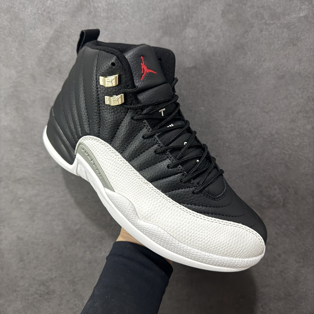 图片[3]-【头层真碳版】Air Jordan AJ12 Retro 篮球鞋 正确版型 头层皮料 真碳板 原厂定制金属扣 原厂电绣 超高性价比 货号：CT8013-006 尺码：40 40.5 41 42 42.5 43 44 44.5 45 45.5 46 47.5 48 编码：GLB320330-选品中心