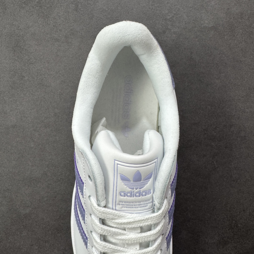图片[7]-【公司级】AD Originals Superstar 2 贝壳头 白紫 原装公司级 采用全新头层拼接皮革材质 后跟采用特色3D立体印字 渠道正品订单 诠释市场最高工艺水平 全鞋进口头层皮料打造。区别市面普通真标版本，进出专柜无压力 货号：JS1373 尺码：36-40-选品中心