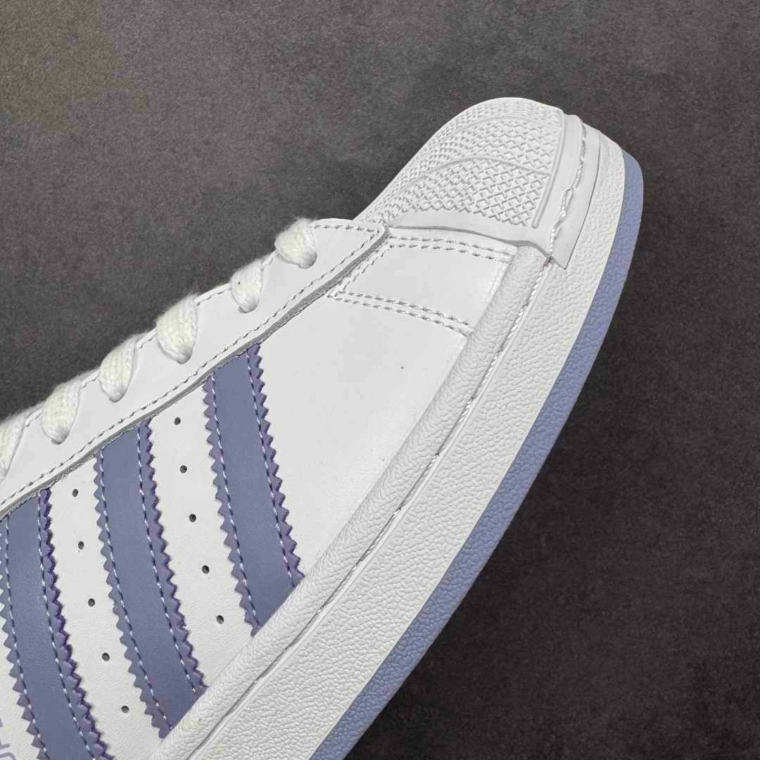 图片[5]-【公司级】AD Originals Superstar 2 贝壳头 白紫 原装公司级 采用全新头层拼接皮革材质 后跟采用特色3D立体印字 渠道正品订单 诠释市场最高工艺水平 全鞋进口头层皮料打造。区别市面普通真标版本，进出专柜无压力 货号：JS1373 尺码：36-40-选品中心