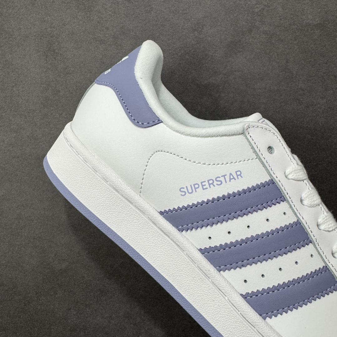 图片[6]-【公司级】AD Originals Superstar 2 贝壳头 白紫 原装公司级 采用全新头层拼接皮革材质 后跟采用特色3D立体印字 渠道正品订单 诠释市场最高工艺水平 全鞋进口头层皮料打造。区别市面普通真标版本，进出专柜无压力 货号：JS1373 尺码：36-40-选品中心