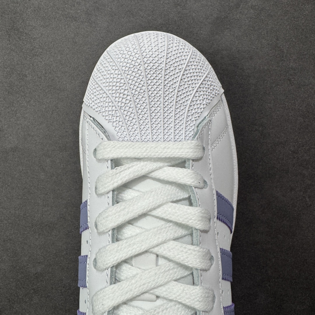 图片[8]-【公司级】AD Originals Superstar 2 贝壳头 白紫 原装公司级 采用全新头层拼接皮革材质 后跟采用特色3D立体印字 渠道正品订单 诠释市场最高工艺水平 全鞋进口头层皮料打造。区别市面普通真标版本，进出专柜无压力 货号：JS1373 尺码：36-40-选品中心