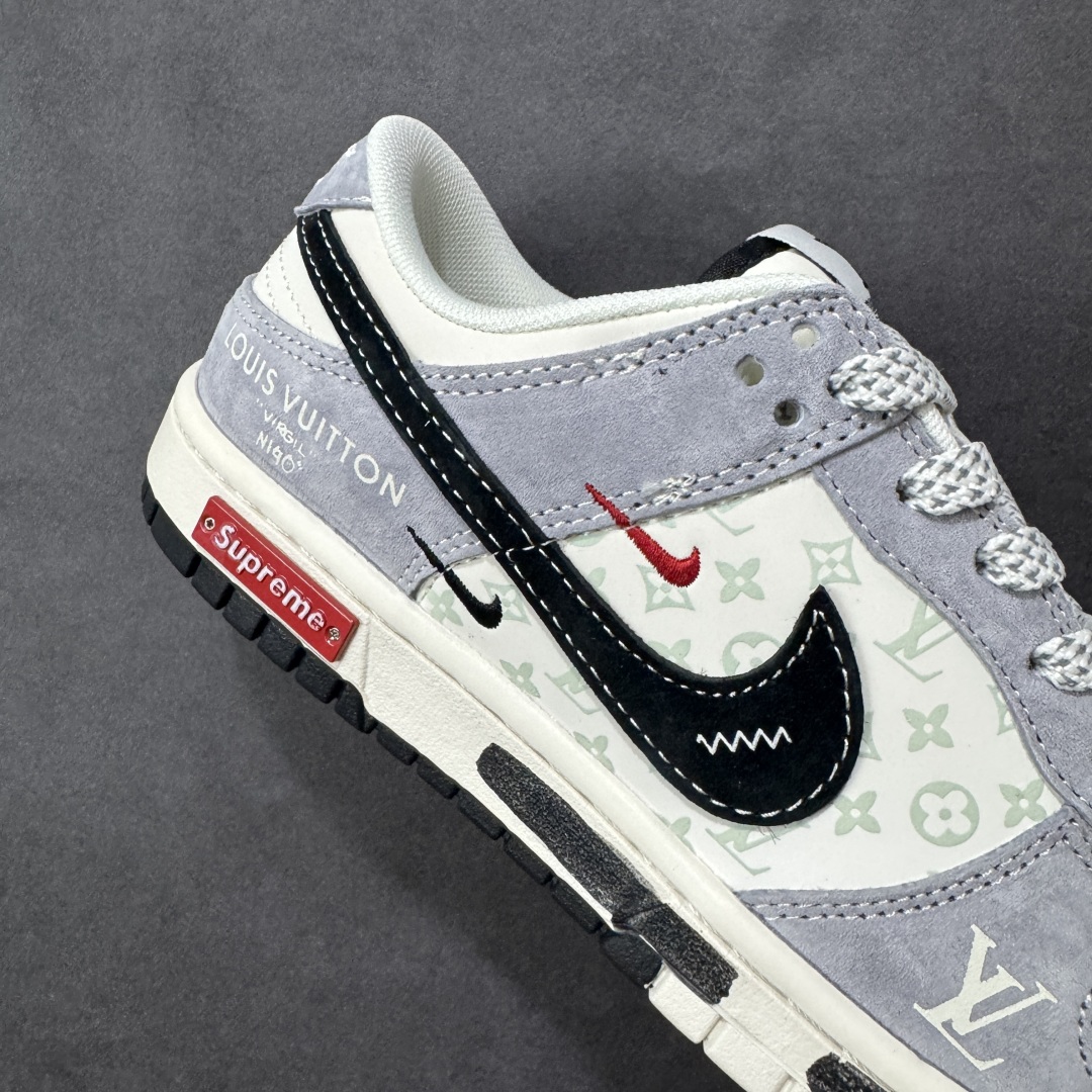 图片[6]-【定制版】Nike SB Dunk Low LV联名 双拼涂鸦 周年高端定制 低帮休闲板鞋  #定制鞋盒 大厂纯原品质出货 超高清洁度 皮料切割干净无任何毛边 细节完美 货号：CX5050-Y18  尺码：36 36.5 37.5 38 38.5 39 40 40.5 41 42 42.5 43 44 44.5 45-选品中心