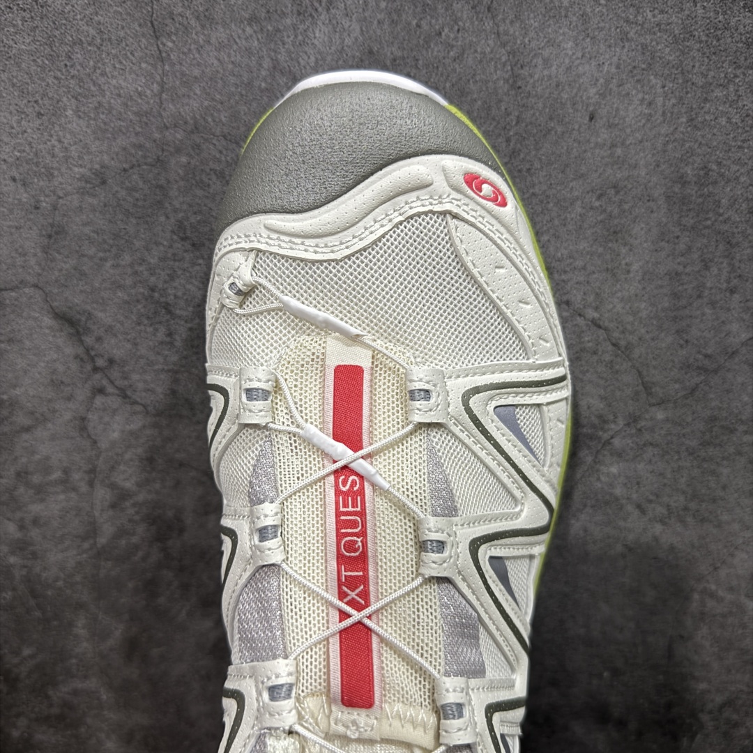 图片[5]-【666版本】Salomon XT-QUEST ADV 萨洛蒙情侣款户外机能鞋 白绿色 478851 全新品质 巅峰之作 所有配色均购物原版拆解1：1开发 原材料打造 非市场公版便宜货 私模大底 清洁度比市场所有版本都高 全套原纸板楦头开发 原厂网布配套 确保原汁原味 完美呈现版型 原档数据独家私模五层组合大底 原装Ortholite轻量化鞋垫 中底布带钢印编号 原厂TPU锁扣 进口港宝加持 后跟自然饱满 还原公司包裹性 鞋面采用SENSIFT贴合技术 全方位贴合包裹脚型 鞋跟部鞋底牵引设计 提供强大的抓地性能 更适应野外崎岖不平的道路 其4D ADVANCED CHASSIS底盘 材料轻量大化 钉齿设计更具稳定性 防护性 鞋底易磨损区运用CONTAGRIP高耐磨材料 应对城市硬质路面长距离跑考验 尺码：36 36.5 37.5 38 38.5 39 40 40.5 41 42 42.5 43 44 45 46-选品中心