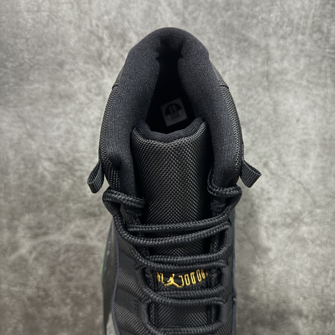 图片[8]-【外贸版】Air Jordan 11 Retro AJ11 乔11黑绿 CT8012-037   原楦原档案数据开模打造 原厂中底拉帮钢印 原厂漆皮 防冻不开裂 头层皮料 原装鞋撑 水晶大底正确色度色泽 原楦原数据刺绣 原厂车缝走线及对位 毫厘不差 飞人logo采用原数据电脑刺绣 原装正品碳纤维真实碳板 增强抗扭 原内标 原盒标 正确官方原盒 原厂防氧化水晶外底 原厂配套厂全掌solo气垫 尺码：40 40.5 41 42 42.5 43 44 44.5 45 46 47.5 48.5-选品中心